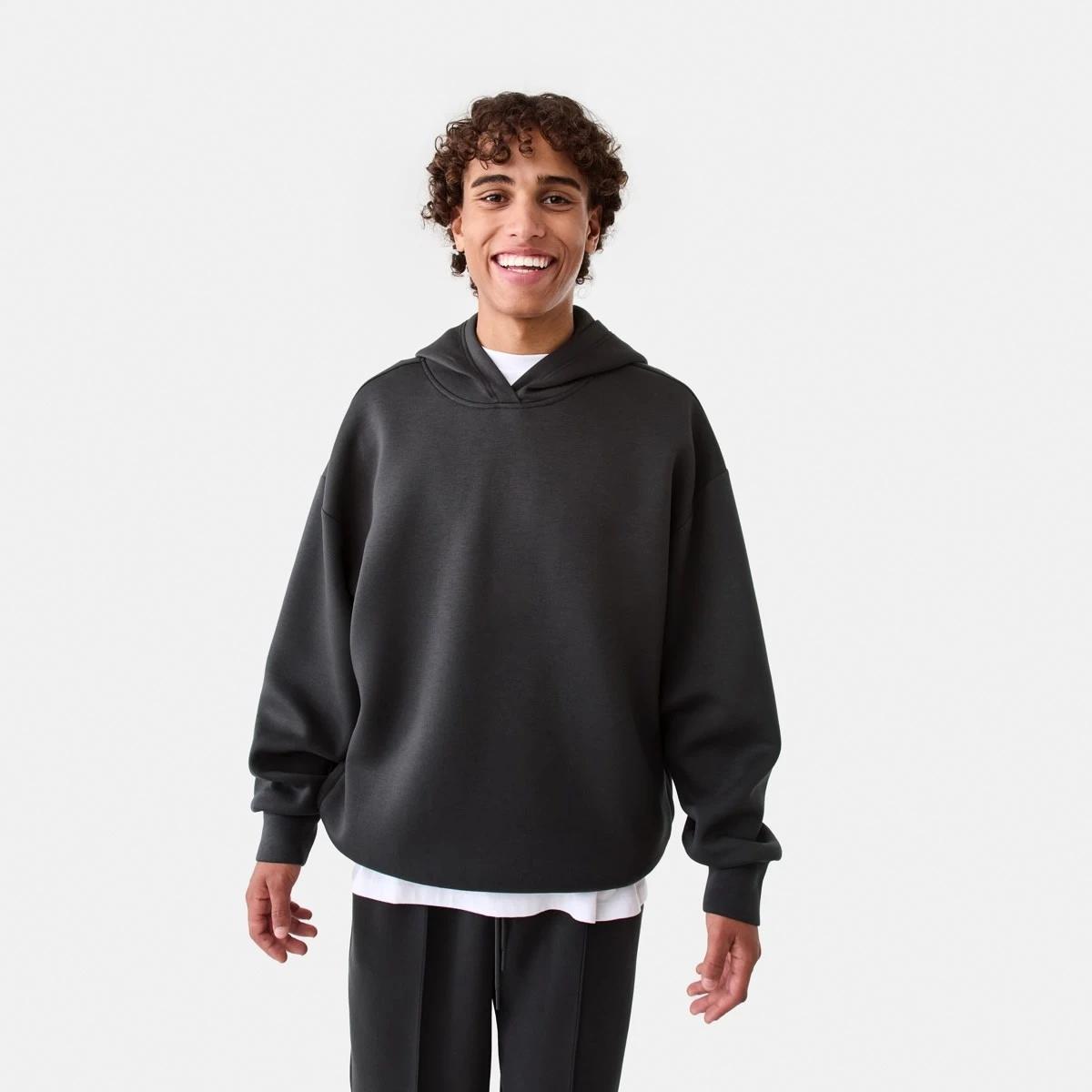1 Oversized Scuba Hoodie VOLCANIC ROCK, 1 of 9