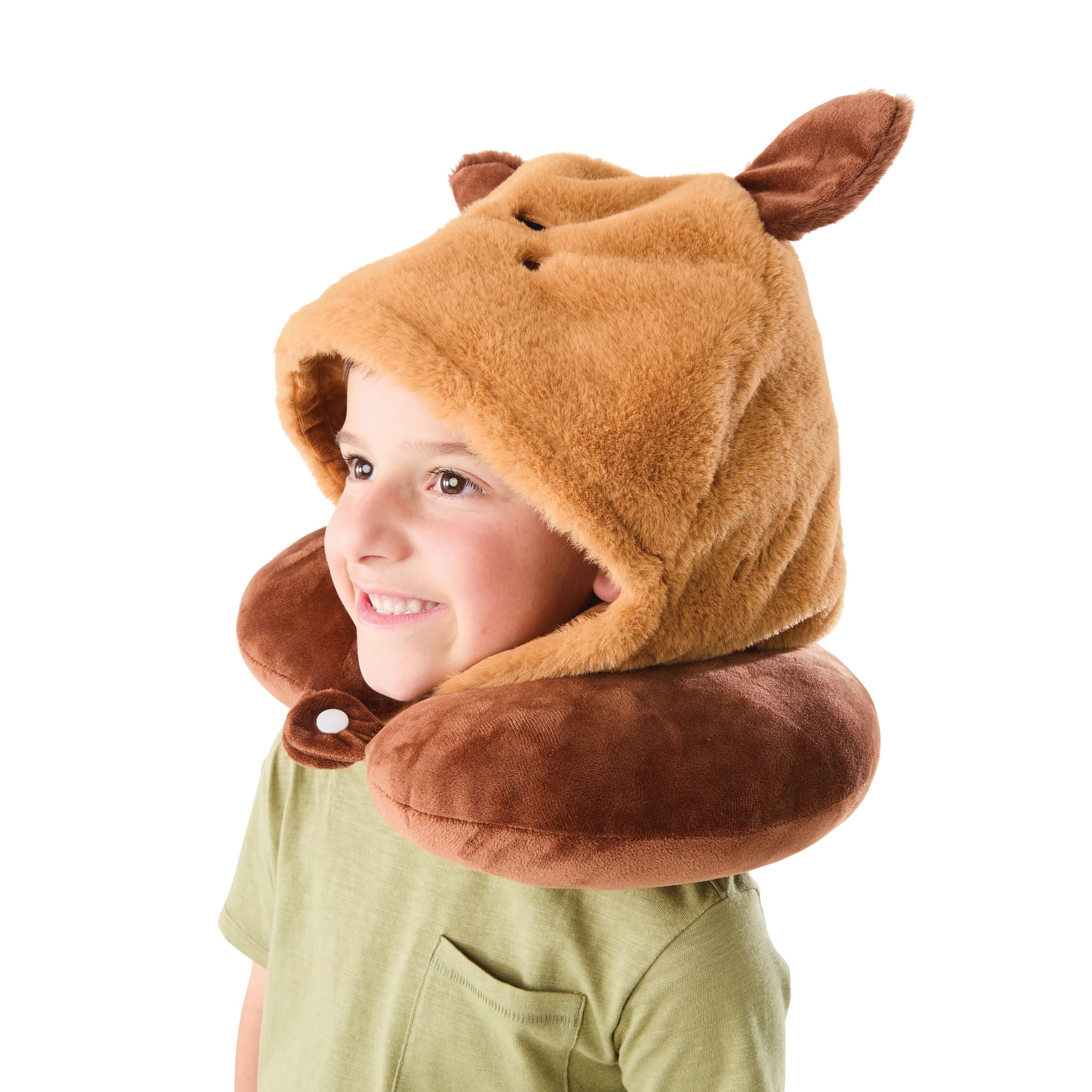 3 Hooded Travel Pillow - Capybara, 3 of 8