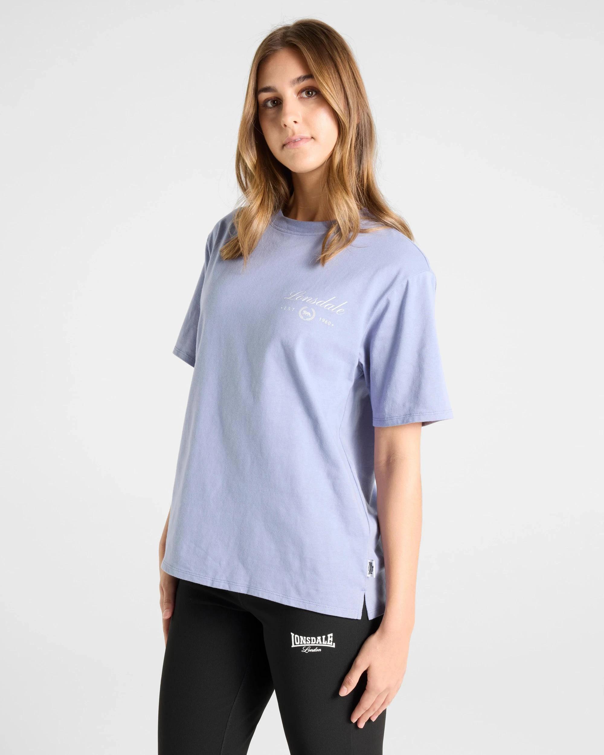 1 Relaxed Boxy T-Shirt - Lonsdale London STORM BLUE, 1 of 4