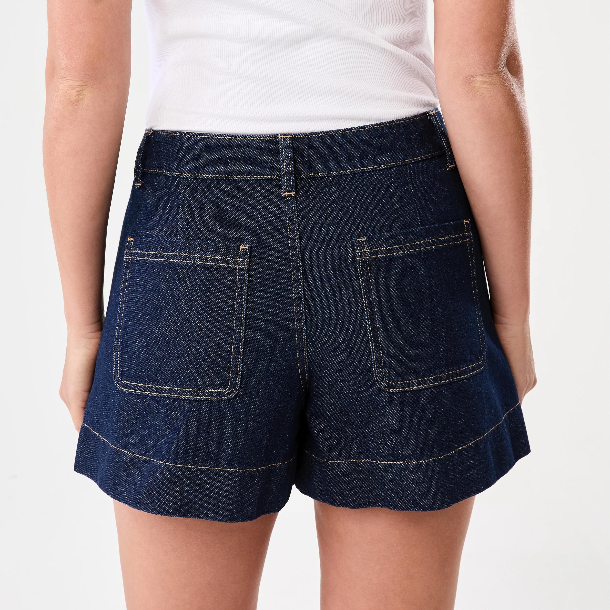 3 Pocket Front Denim Shorts Indigo Wsh, 3 of 6