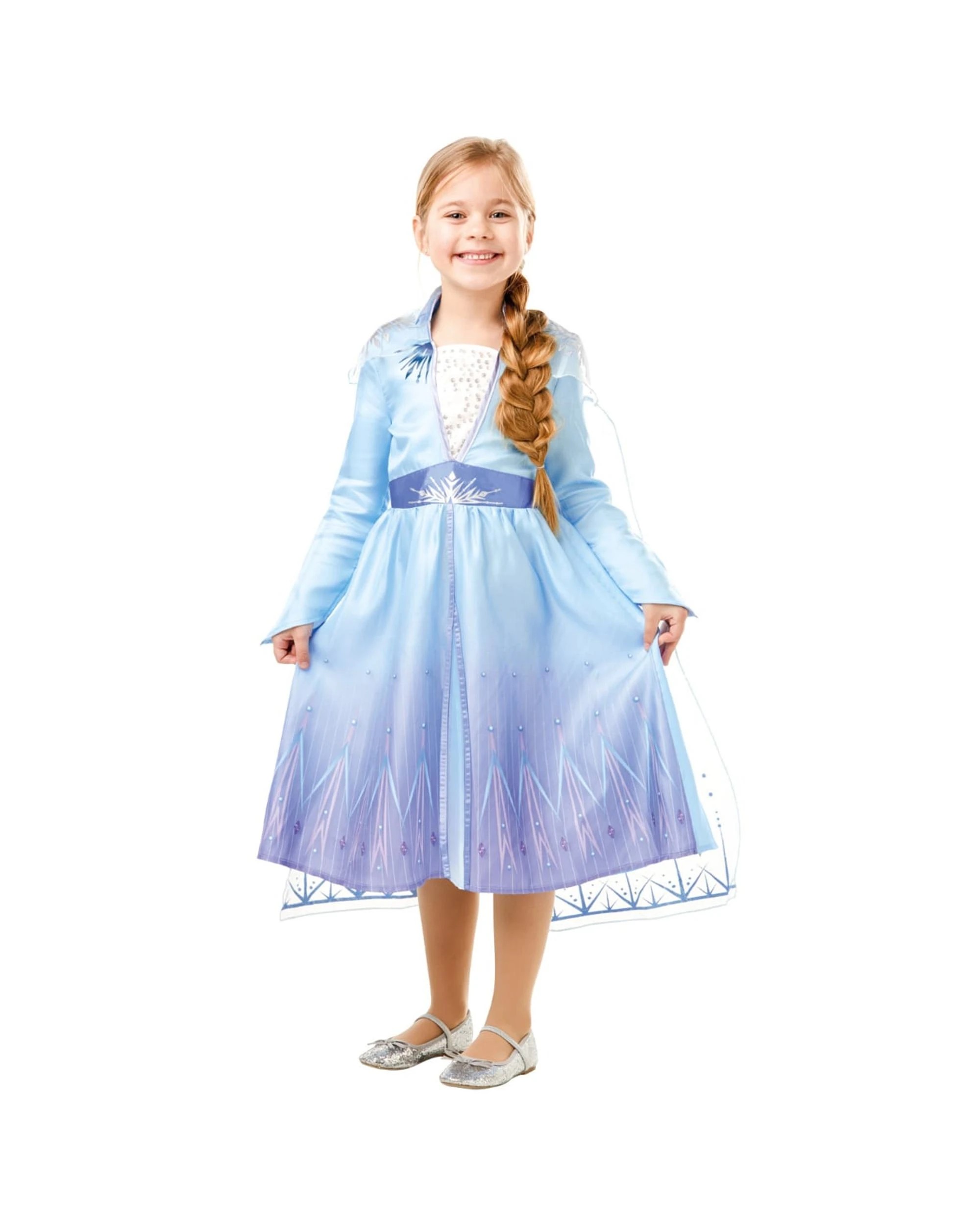 1 Disney Frozen 2 Elsa Child Costume Size M 6-8 Years, 1 of 3