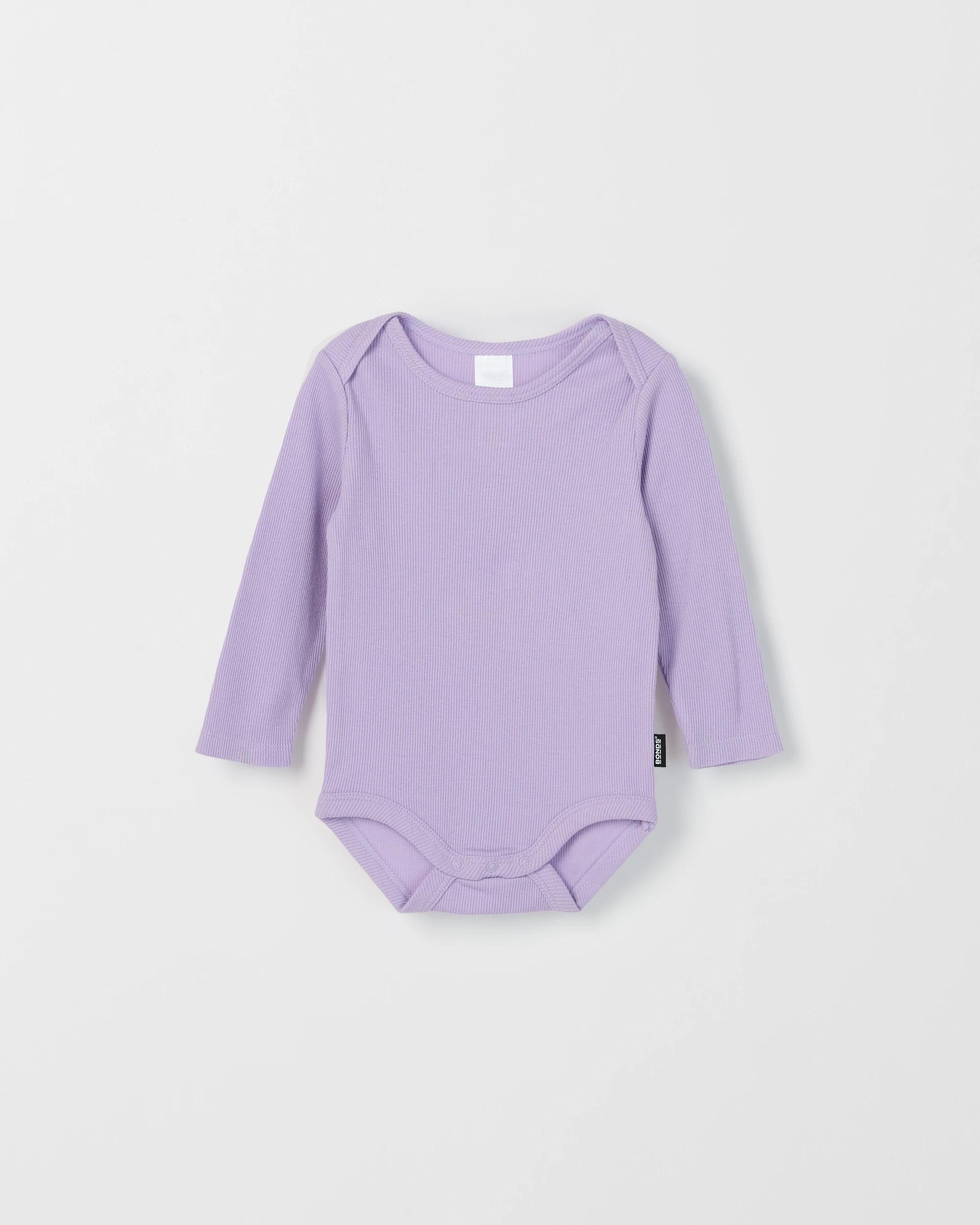 8 Bonds 3 Pack Baby Everyday Long Sleeve Ribbed Bodysuits C,P,L, 8 of 8
