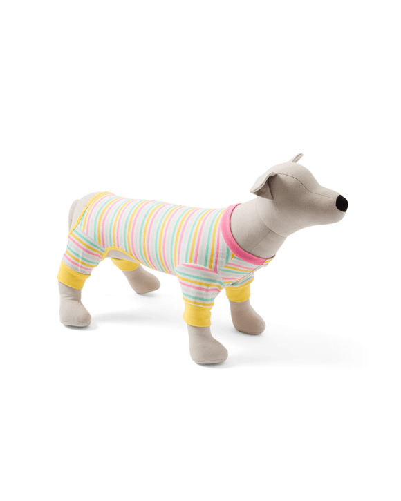 Pet Pyjamas Stripe - Medium, Pink