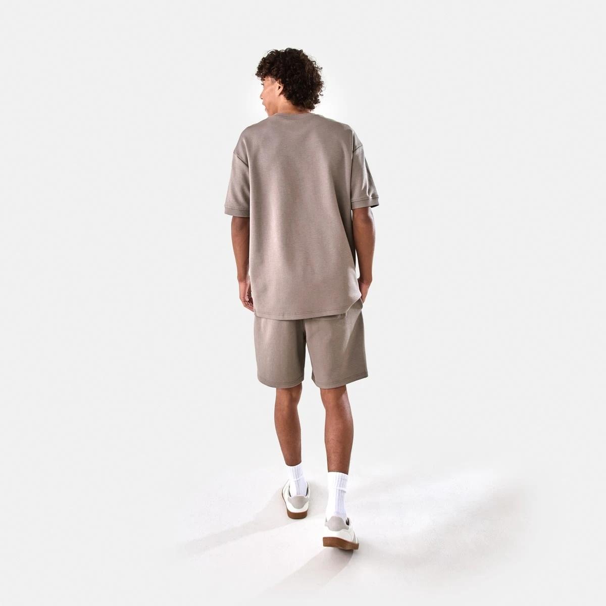 4 Elastic Waist Interlock Knit Shorts DRIFT BROWN, 4 of 7