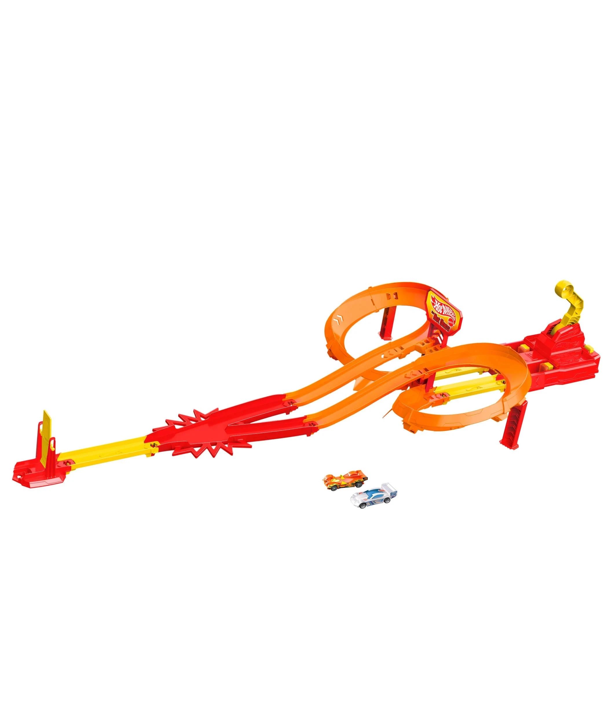 2 Mattel Hot Wheels The Hot Ones Crash Speedway Frenzy Track Set - Multi, 2 of 6