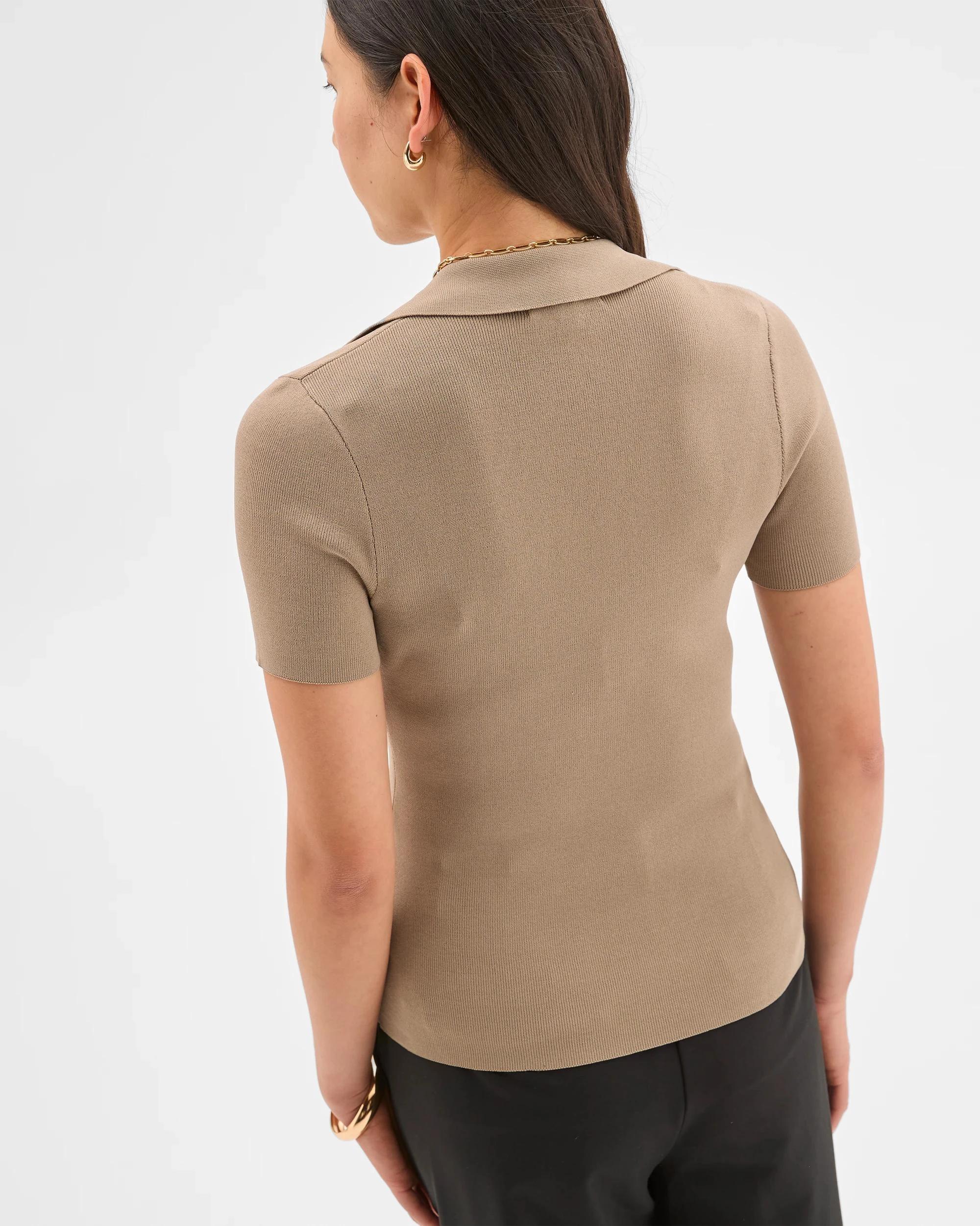 8 Preview Short Sleeve Ultimate Polo Top WEATHERED TEAK, 8 of 8