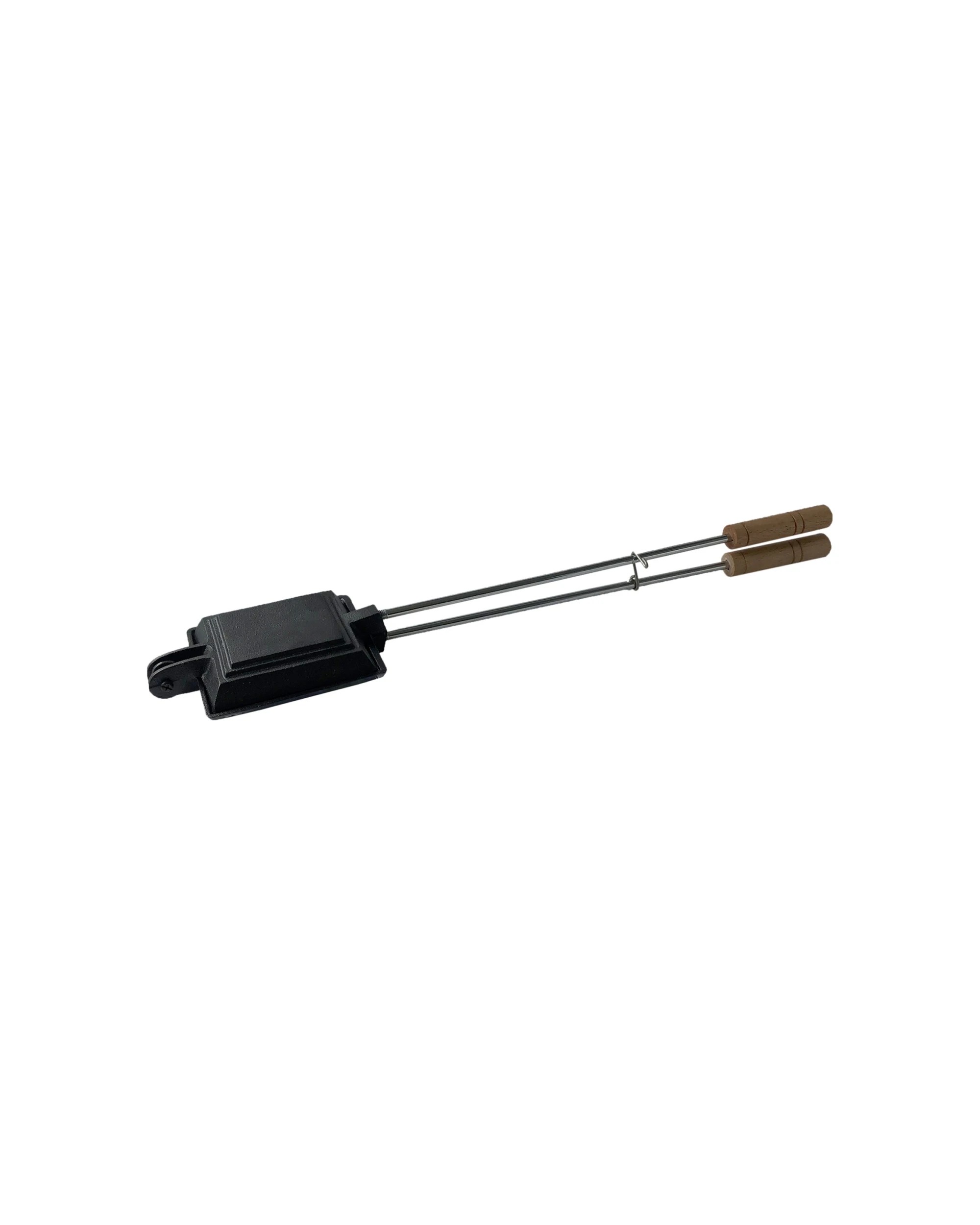 1 Wildtrak Jaffle Cast Iron Single With Wood Handle Camping Cookware - Black, 1 of 3