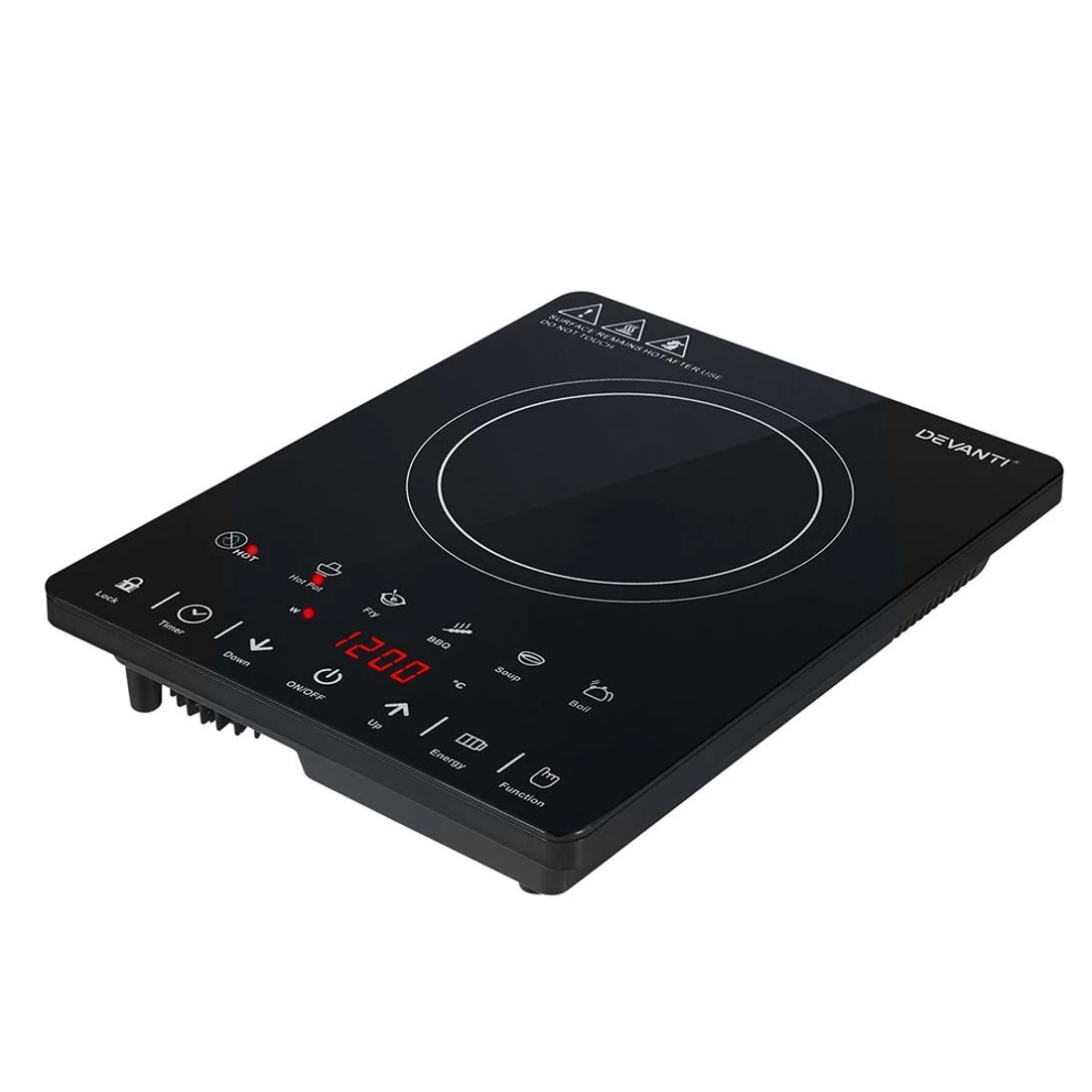 4 Devanti Electric Ceramic Cooktop 30cm - Black, 4 of 8
