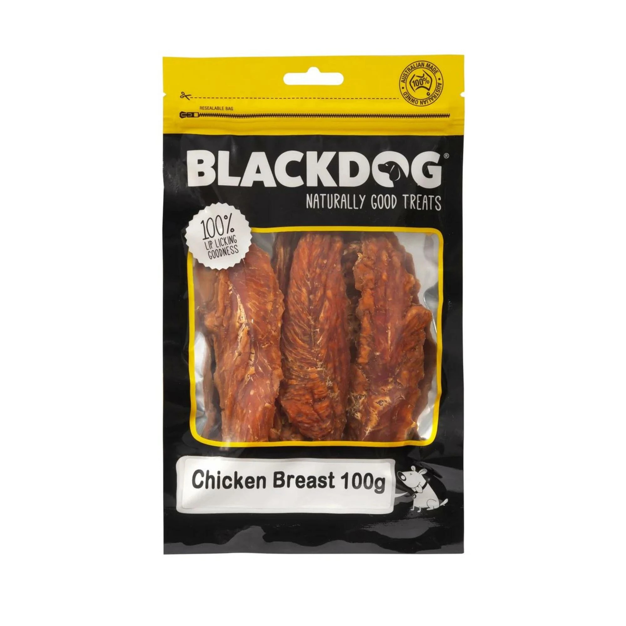 1 Black Dog 100g Chicken Breast Dog Treats, 1 of 1