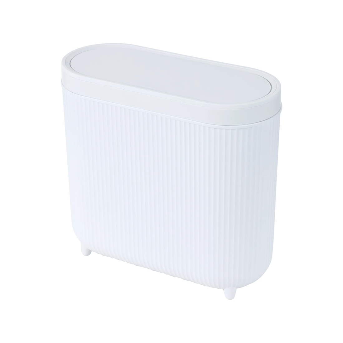 1 8L Push Top Bin - White, 1 of 7