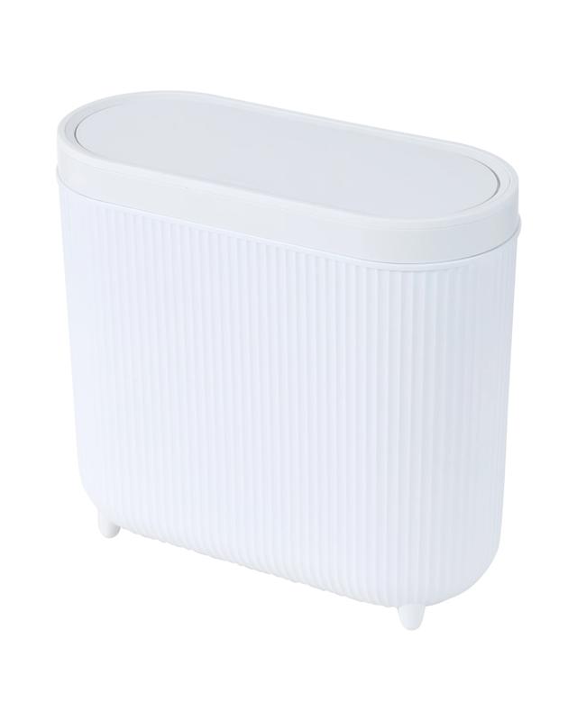 8L Push Top Bin - W