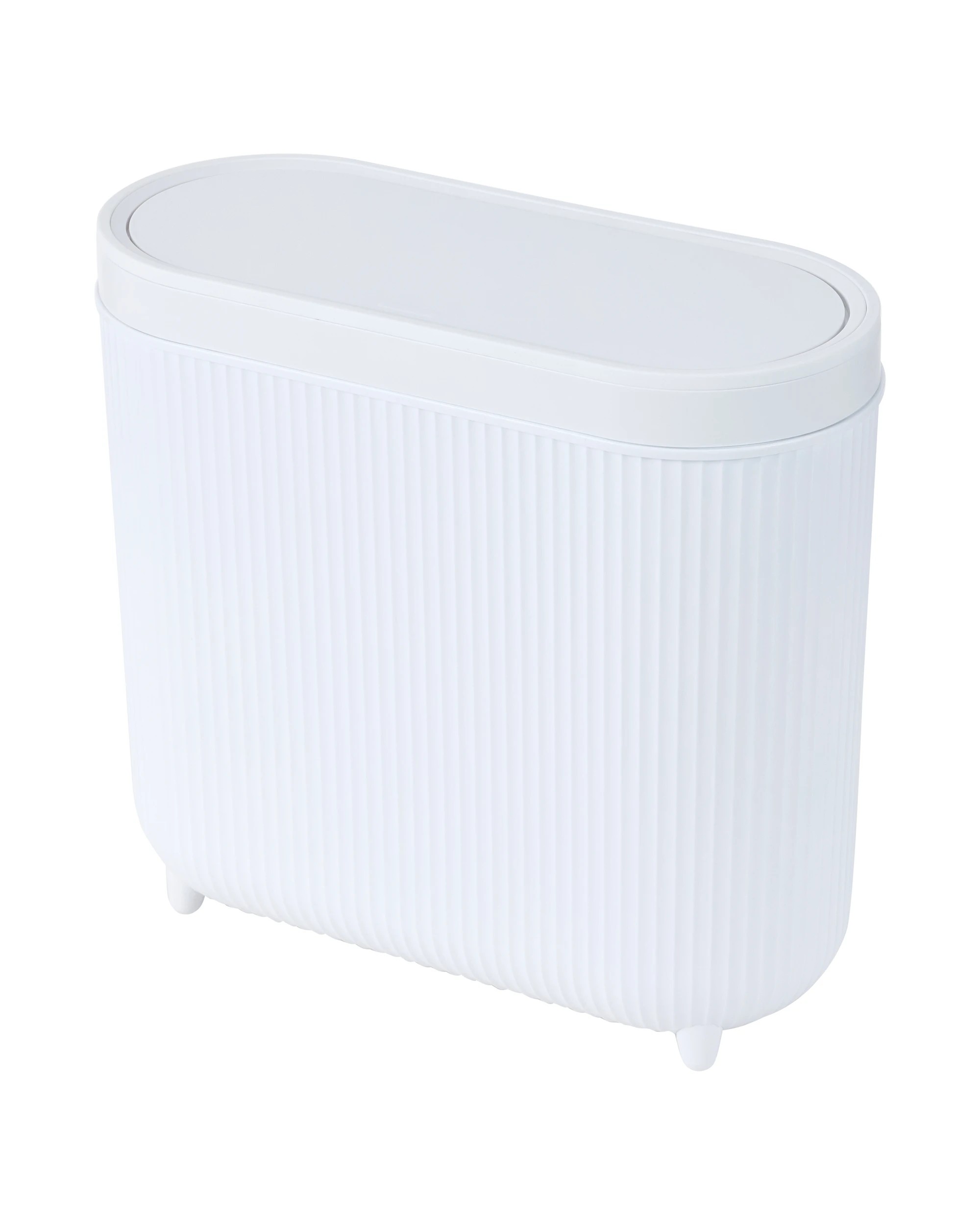 1 8L Push Top Bin - White, 1 of 7