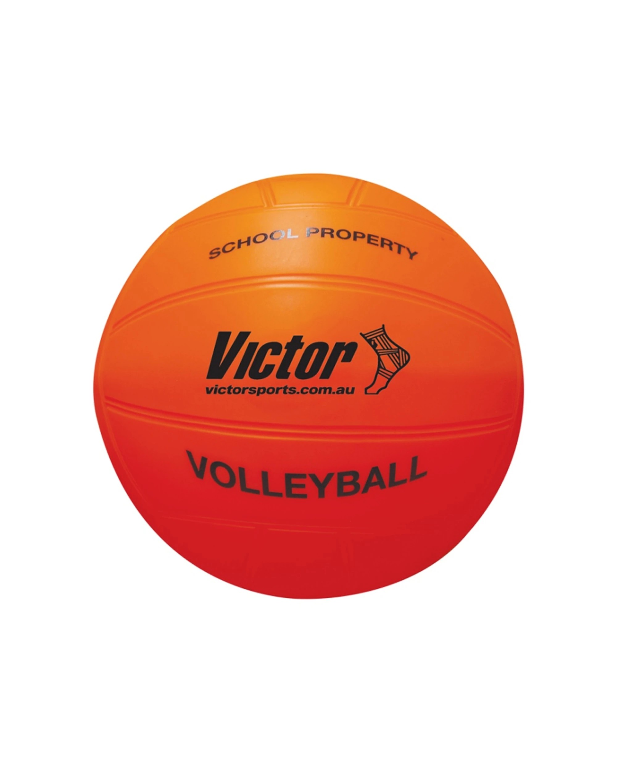 1 Victor Sports Vinyl School Volleyball Soft Touch Lightweight 8.5 Inches - Orange, 1 of 1