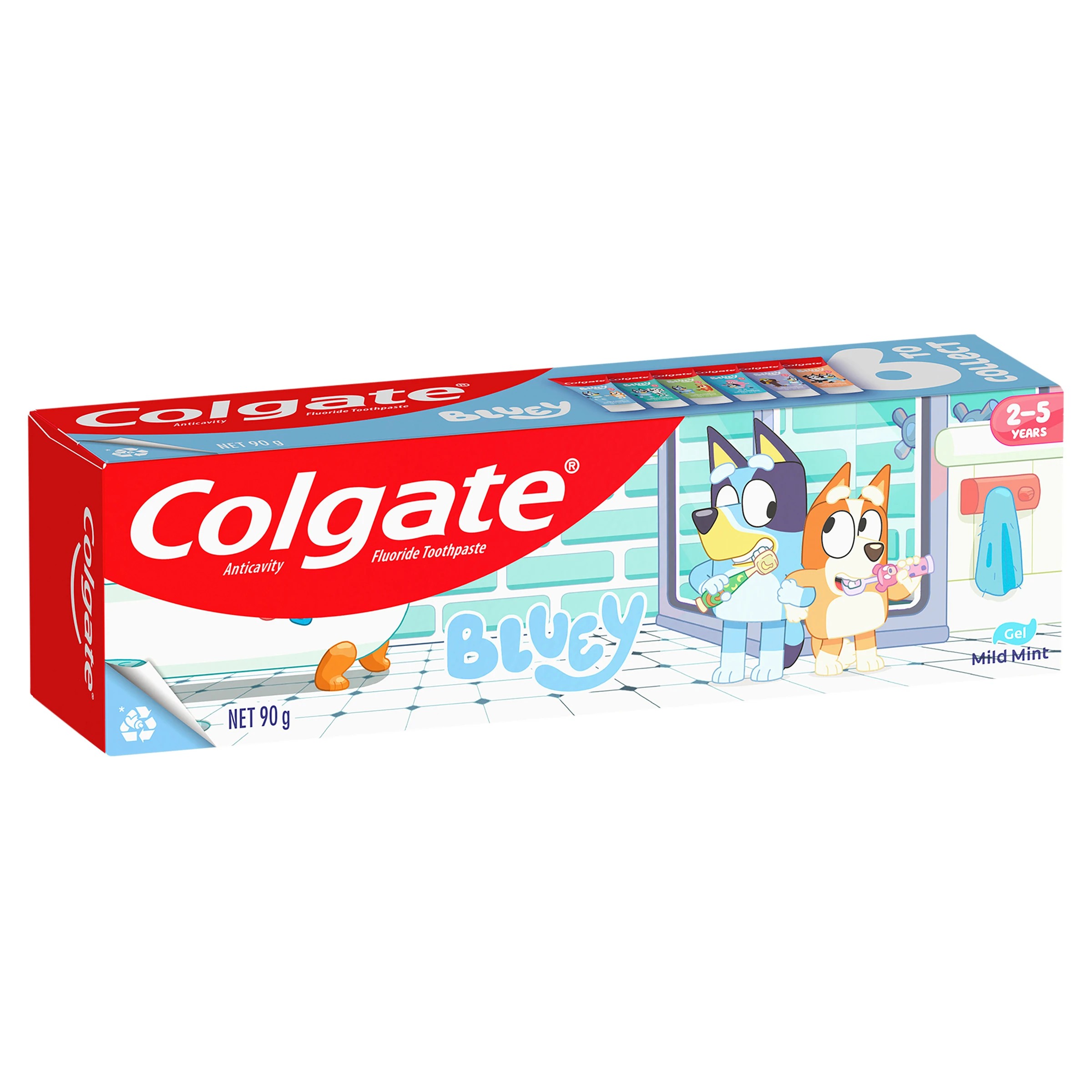 1 Colgate Junior Bluey Mild Mint Gel Toothpaste, 1 of 9