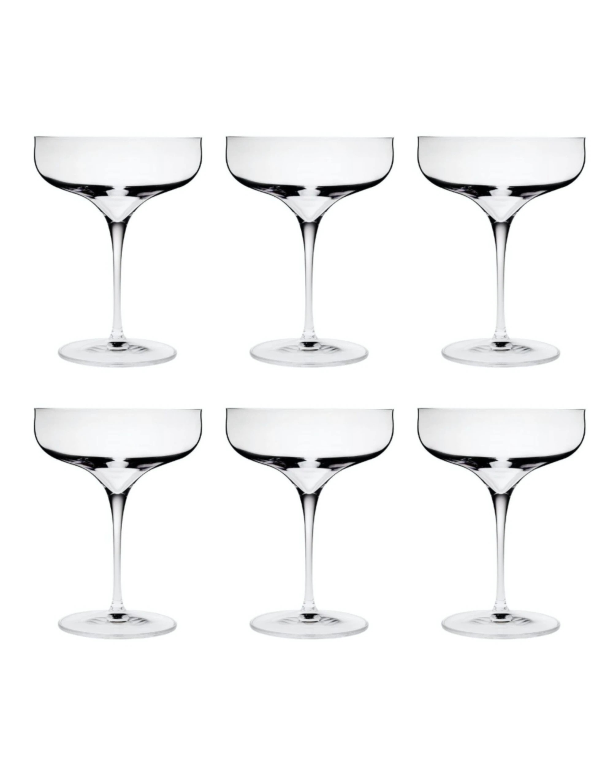 1 Luigi Bormioli Vinea Champagne Coupe Glasses 300ml 6 Pack - Clear, 1 of 1