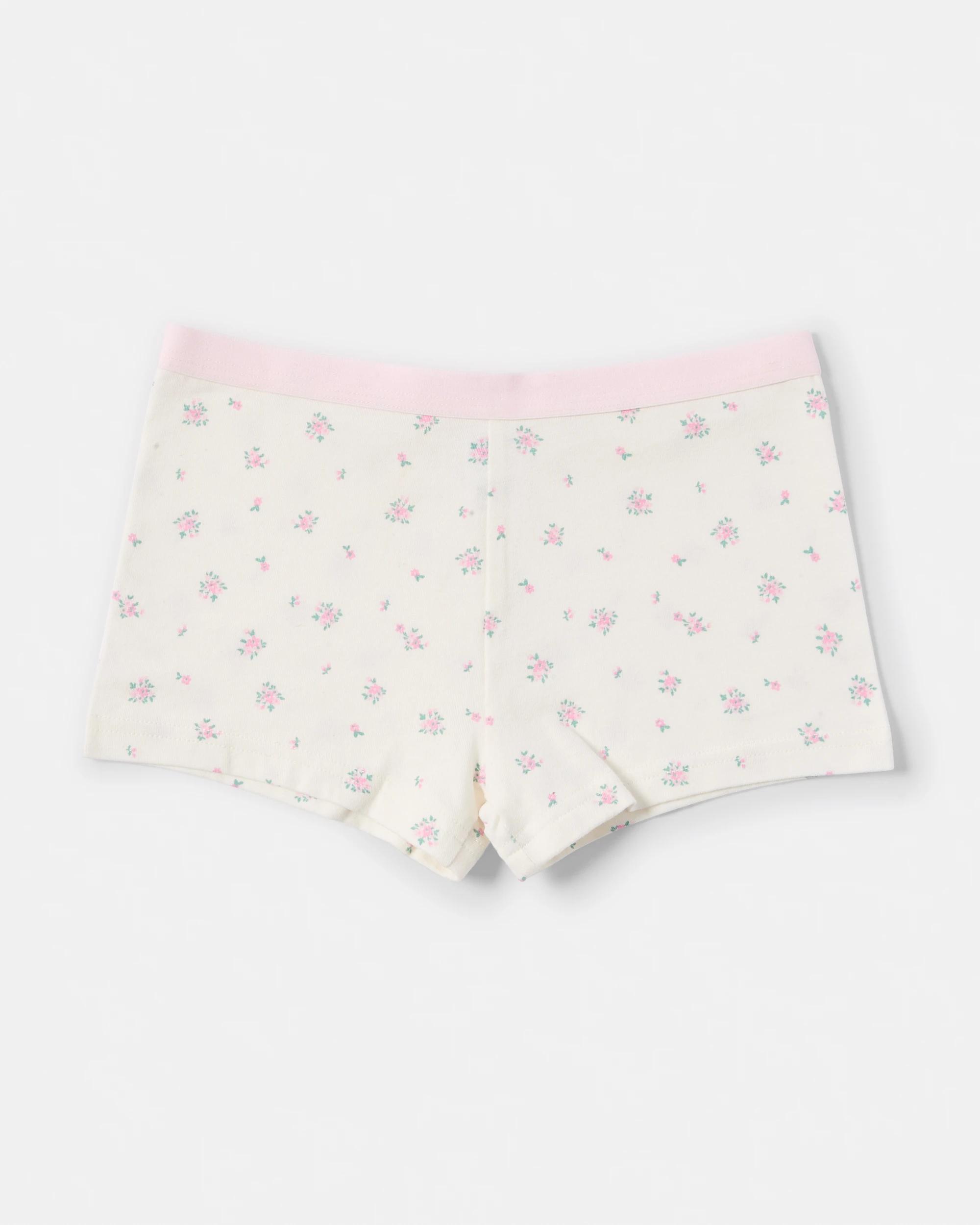 3 5 Pack Print Shorties TINY BLOOMS, 3 of 8