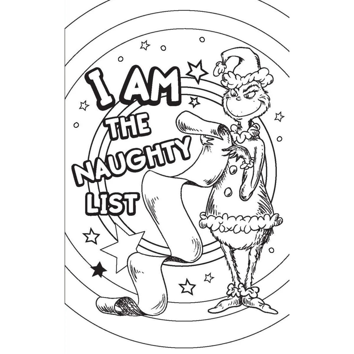 3 Dr. Seuss The Grinch: Colour Your Own Christmas Greeting Cards & Gift Tags - Book, 3 of 3