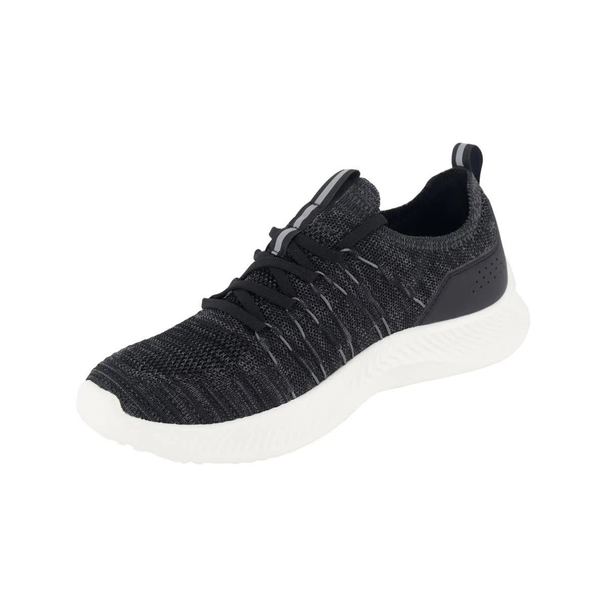 3 Textured Upper Sneakers Blk Wht, 3 of 5
