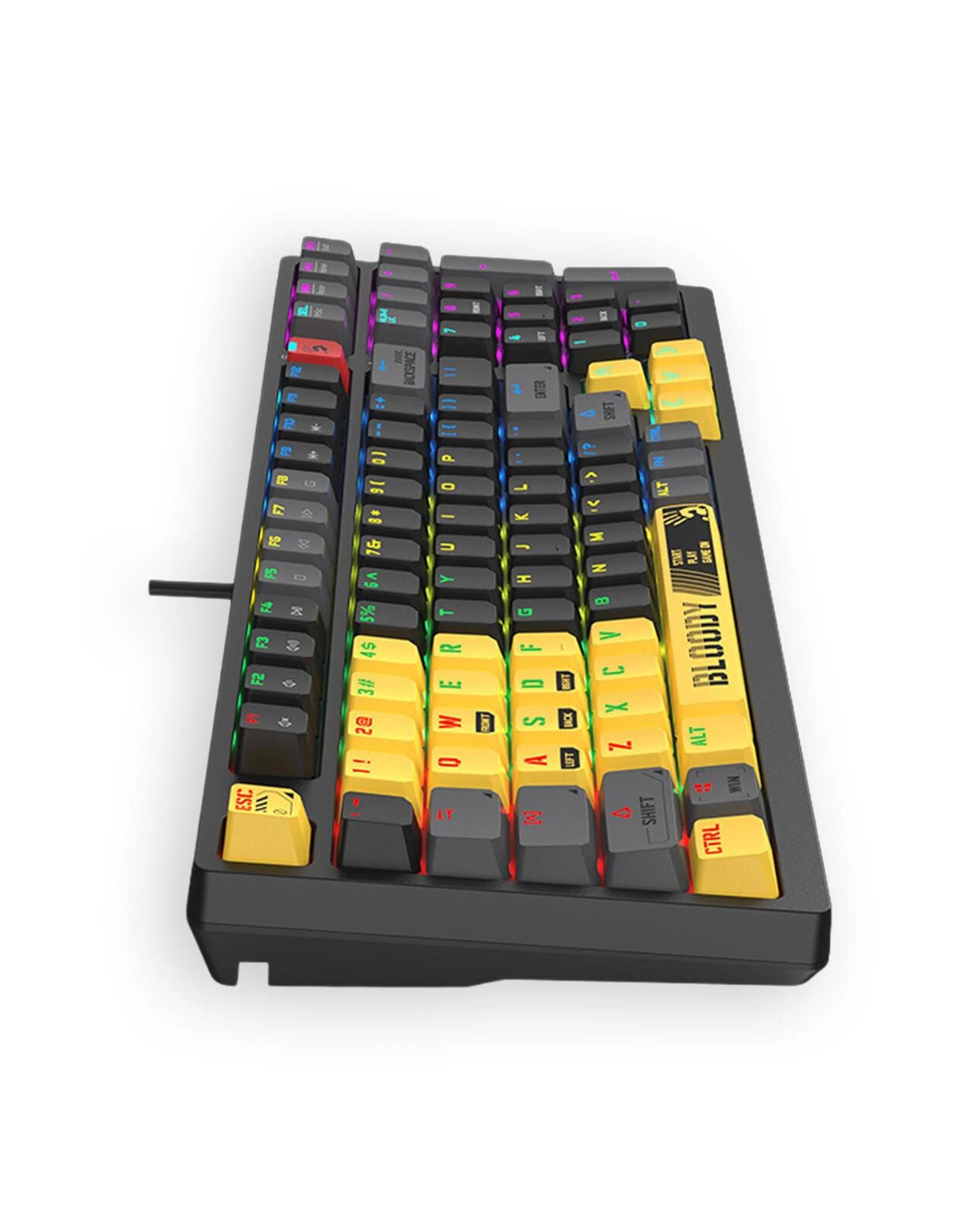 5 Bloody S98 BLMS Sports Lime 80% HotSwappable Quiet Typing Gaming Keyboard, 5 of 5