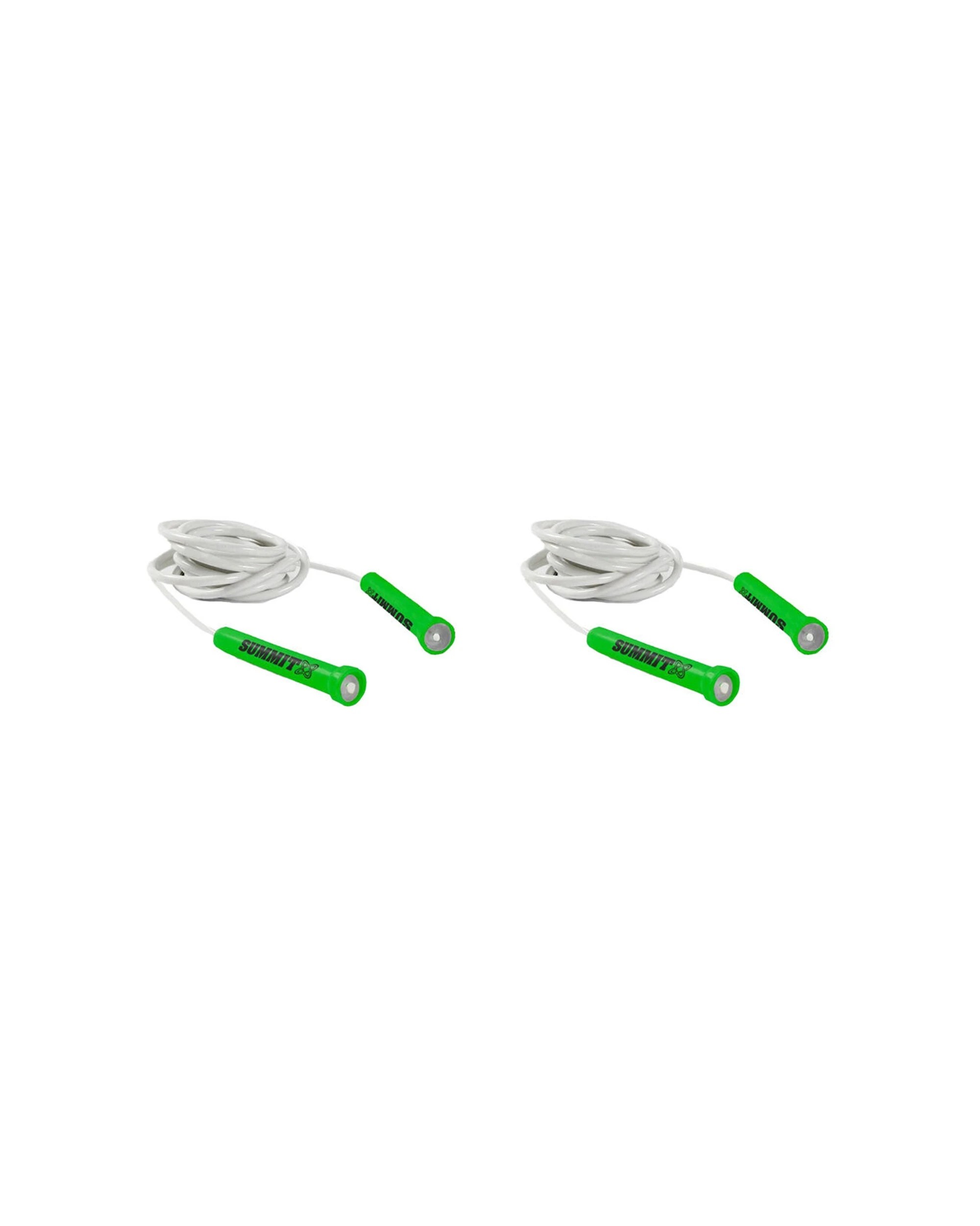 1 Summit Global Fitness Skipping Jumping Rope 2PK 2.4m Adjustable Length - Green, 1 of 2