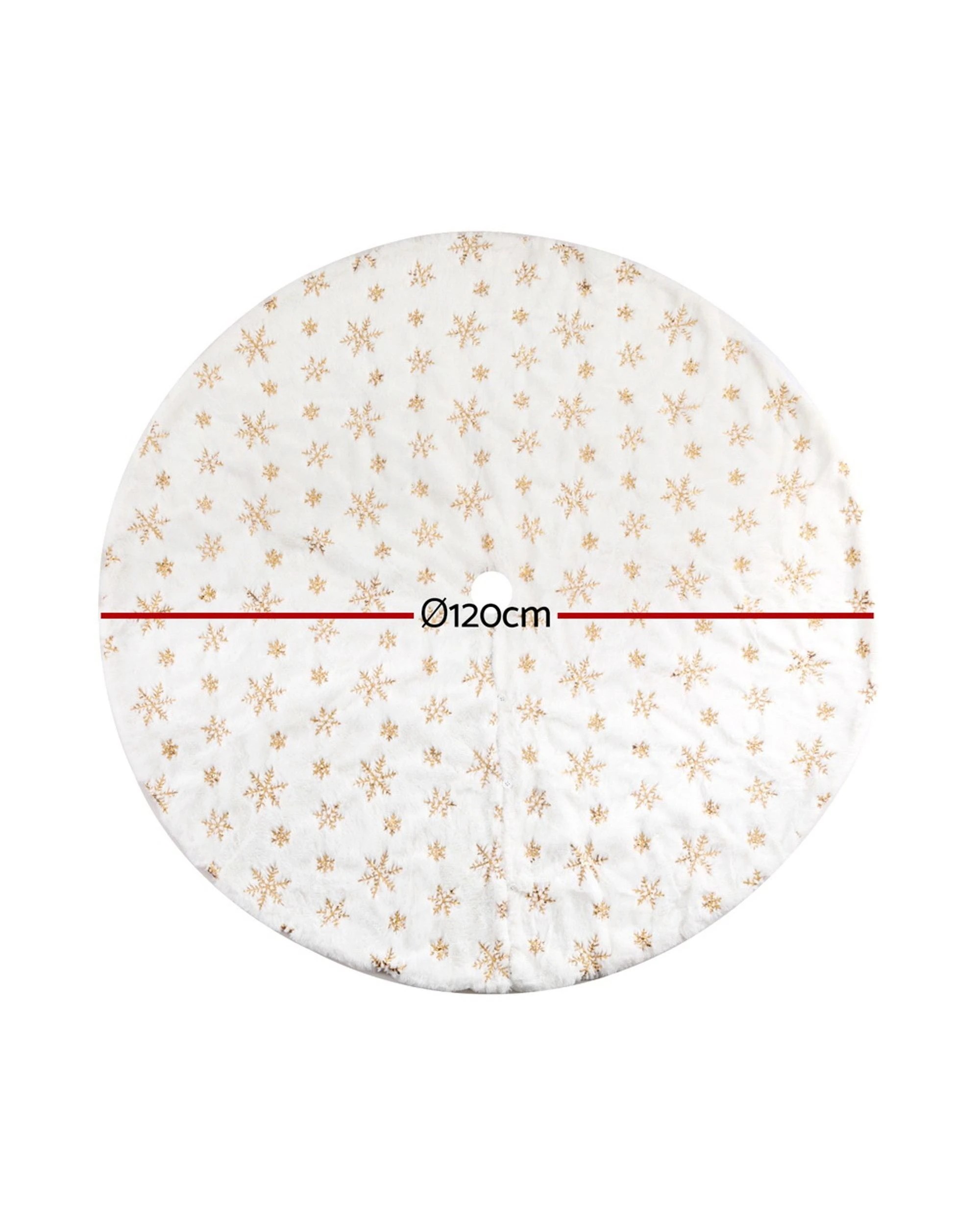 2 Jingle Jollys Christmas Tree Skirt 120cm Snowflake Ornaments Xmas Decorations - Multi, 2 of 4