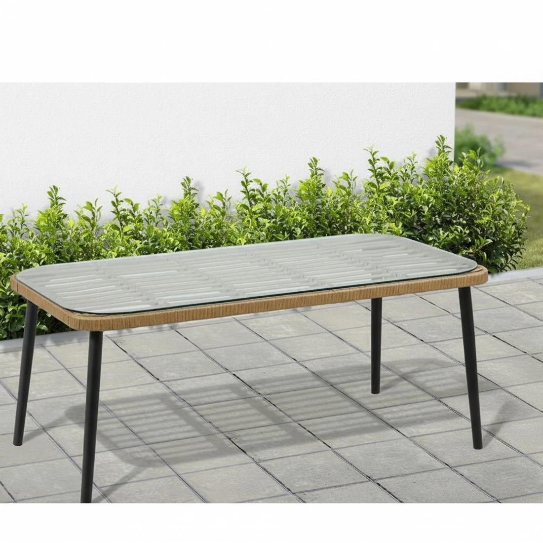 7 Gardeon 4-Piece Outdoor Sofa Set Rattan Lounge Setting Table Chairs - Brown, 7 of 7