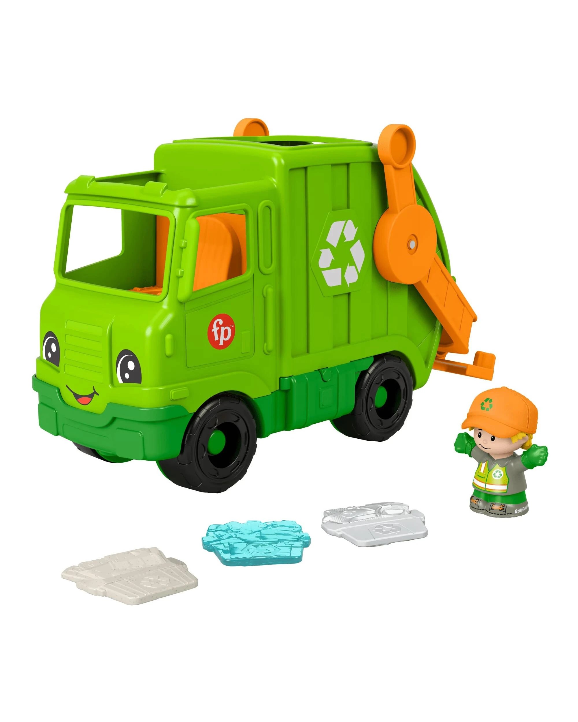 1 Fisher-Price Little People Recycling Truck, 1 of 4
