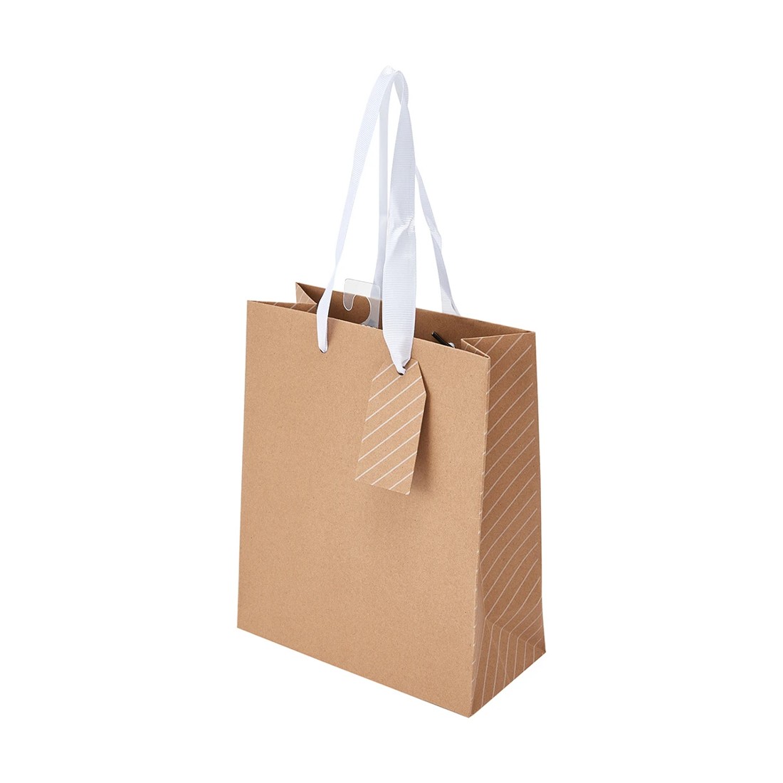 1 Kraft Stripe Gift Bag - Medium, 1 of 7