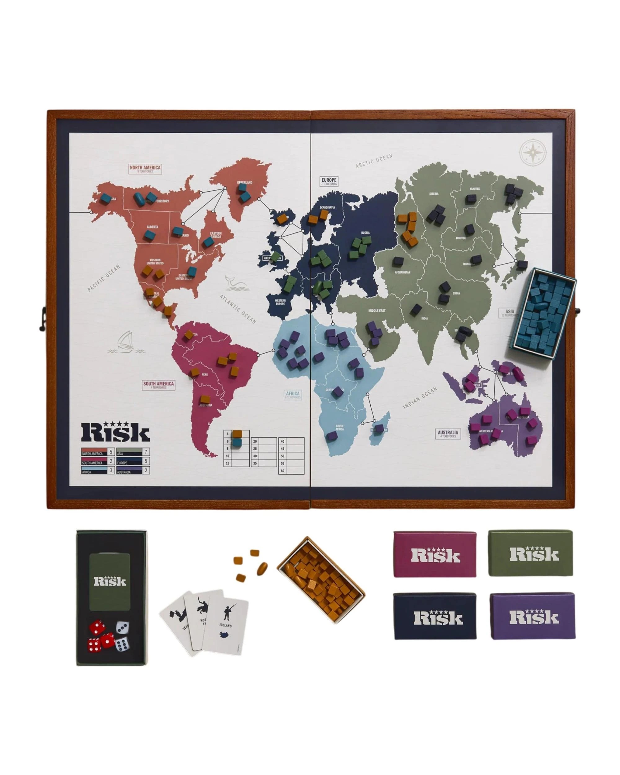 2 Risk Grand Folding Edition Board Game, 2 of 7