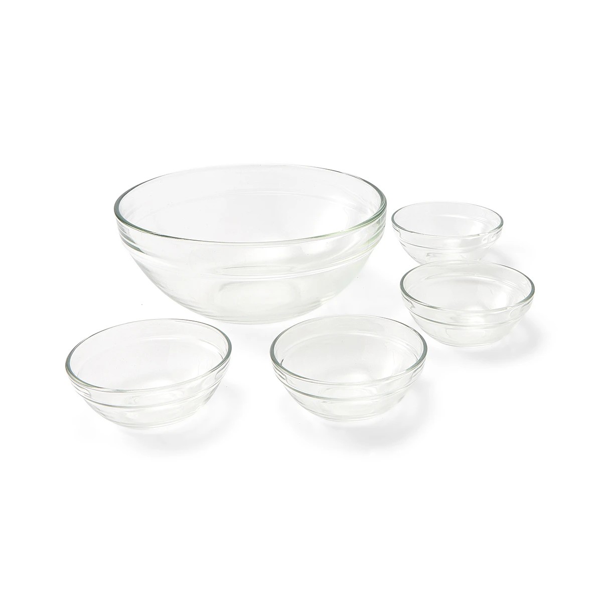 2 Set of 5 Glass Mixing and Prep Bowls, 2 of 10