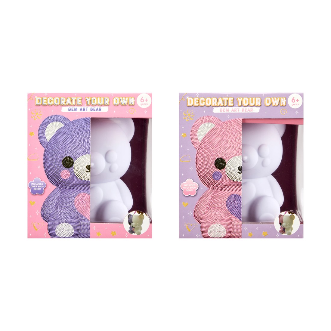 1 Decorate Your Own Gem Art Bear Set - Assorted, 1 of 3