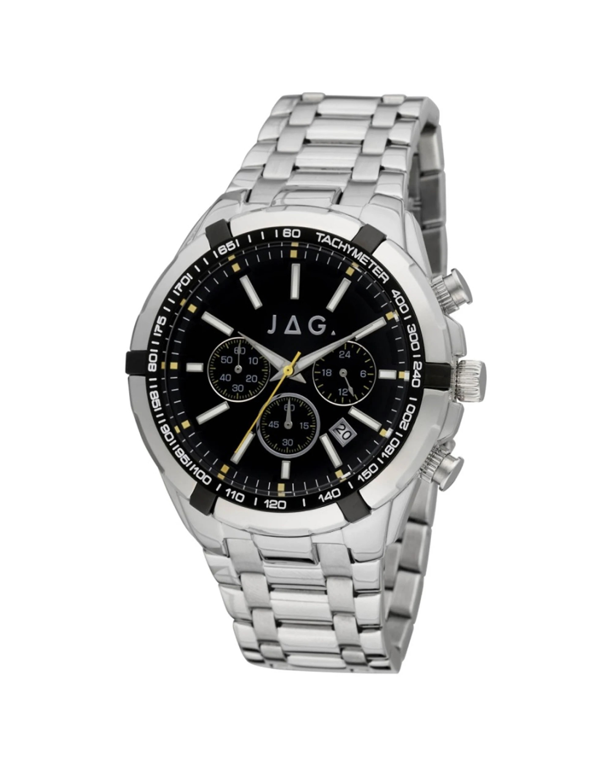 3 JAG Boss Silver Stainless Steel Band 46mm Watch 3 ATM Chronograph Function, 3 of 3