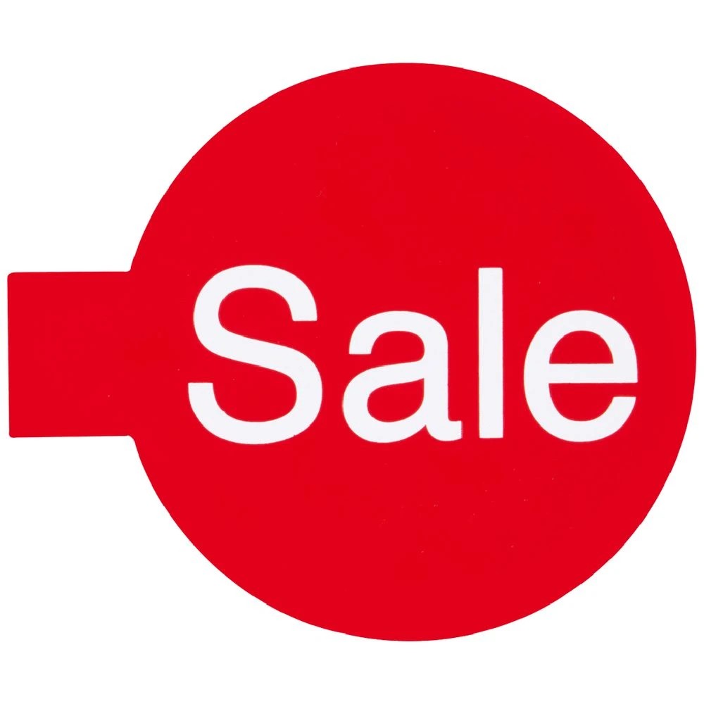1 Meto Round Printed 'Sale' Shelf Sign Cards 10 Pack, 1 of 2