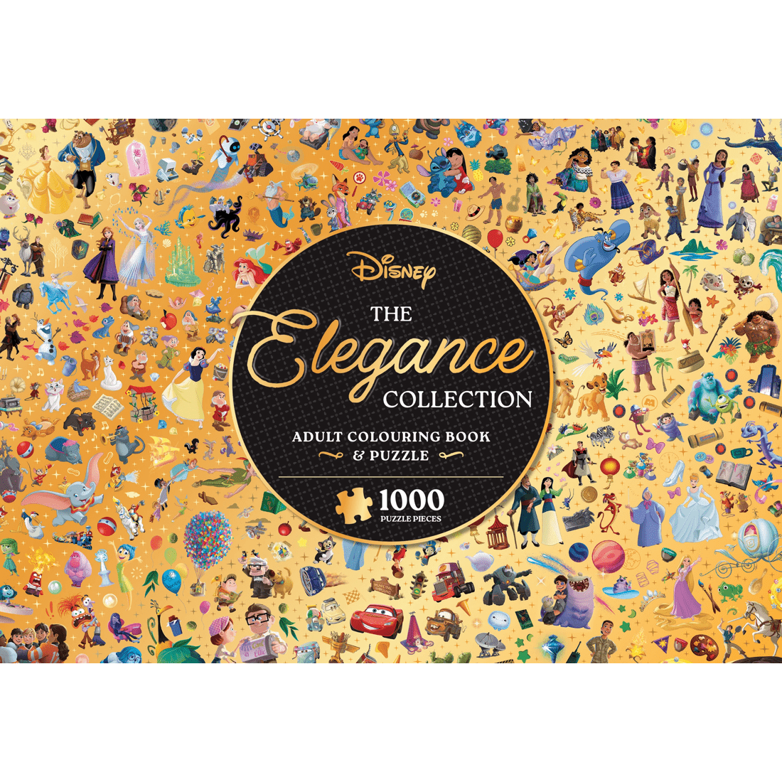 2 Disney The Elegance Collection Adult Colouring Book and Puzzle - Book, 2 of 2