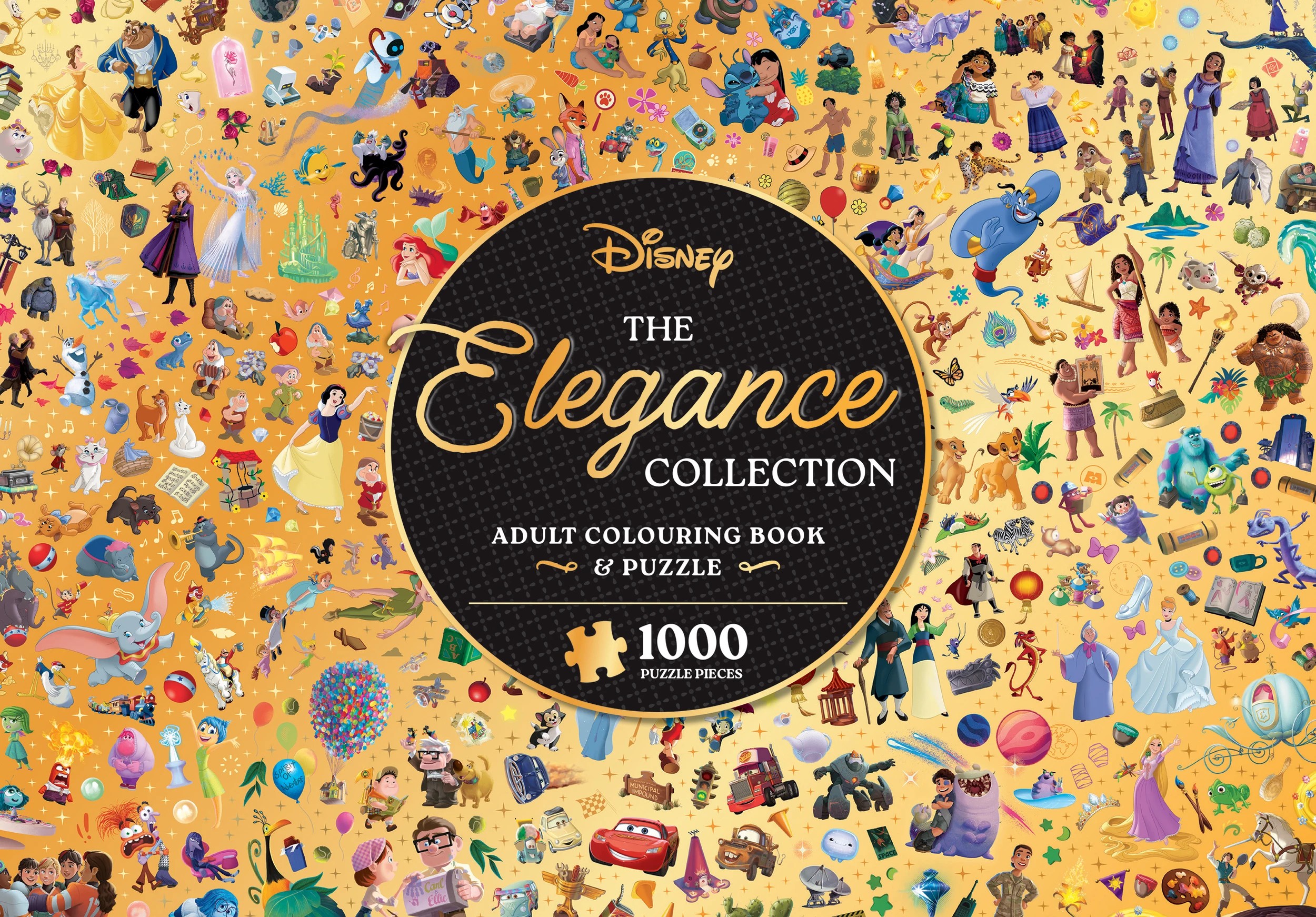 2 Disney The Elegance Collection Adult Colouring Book and Puzzle - Book, 2 of 2