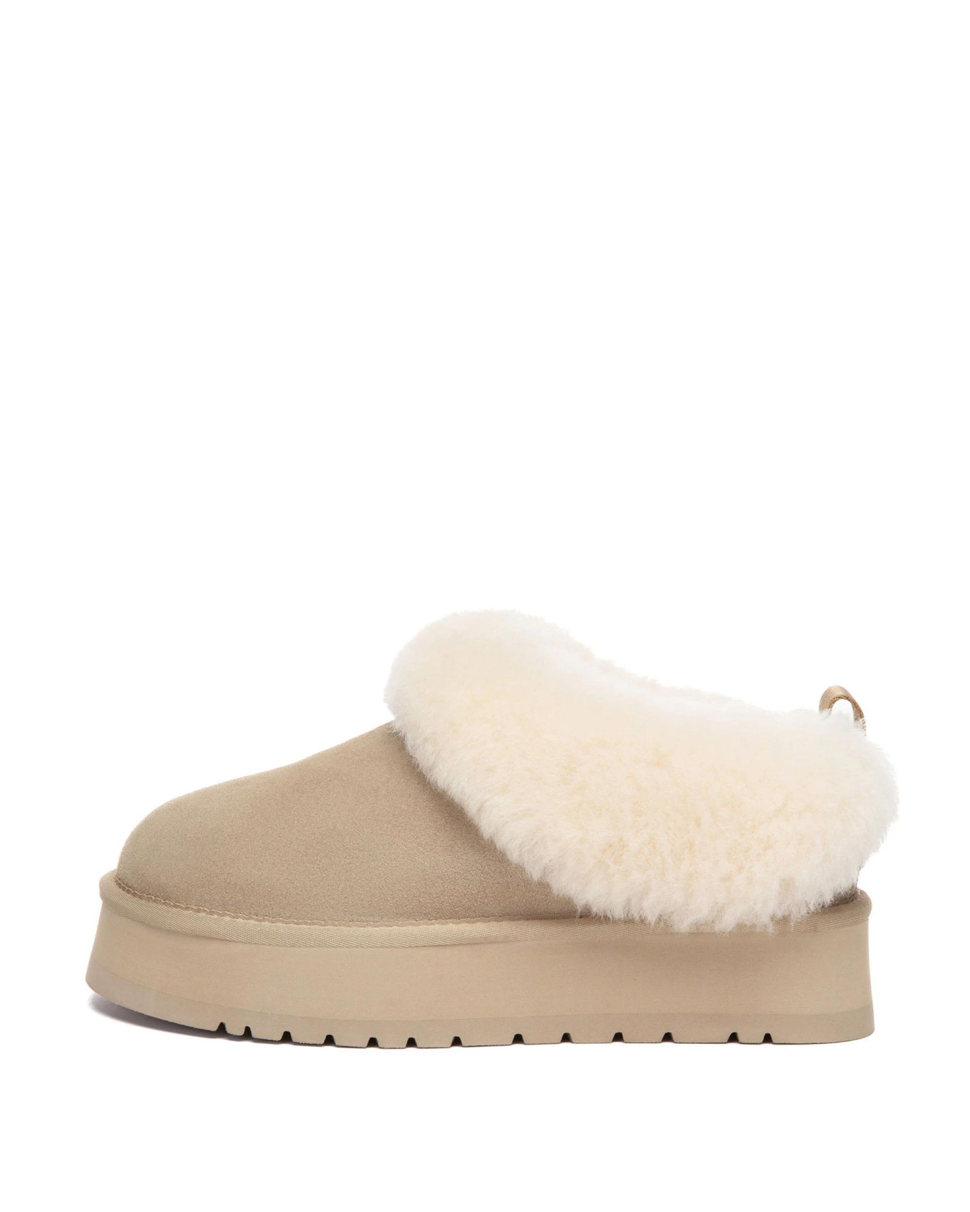 4 Australian Shepherd UGG Womens Glacial Slippers SAND, 4 of 5