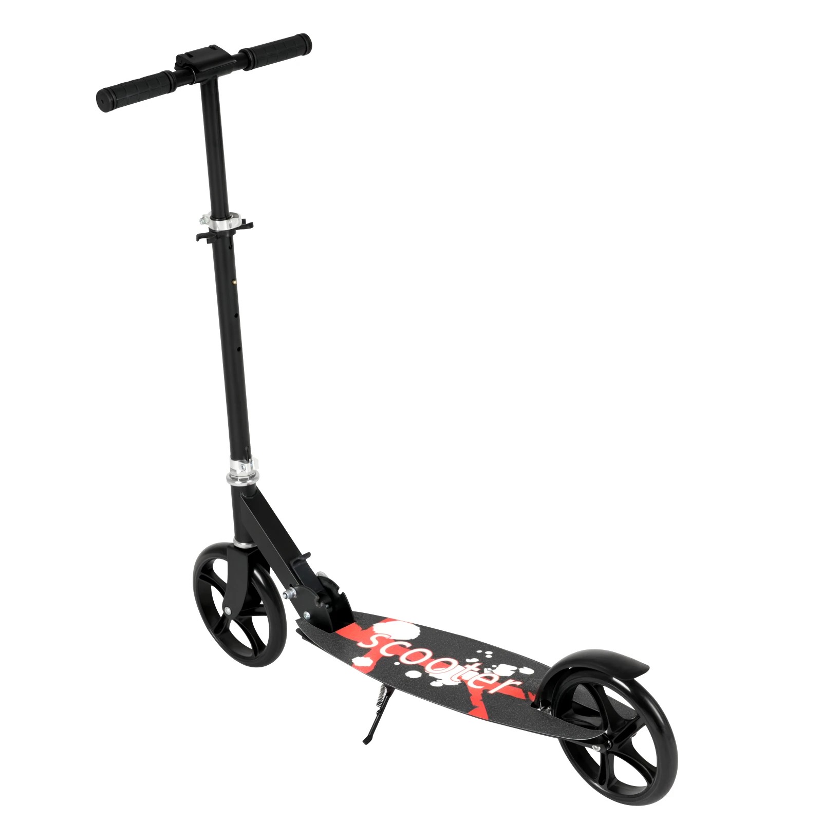 4 Advwin Folding Kids Kick Scooter w/ Big Wheel & Adjustable Height for 6+years - Red, 4 of 7