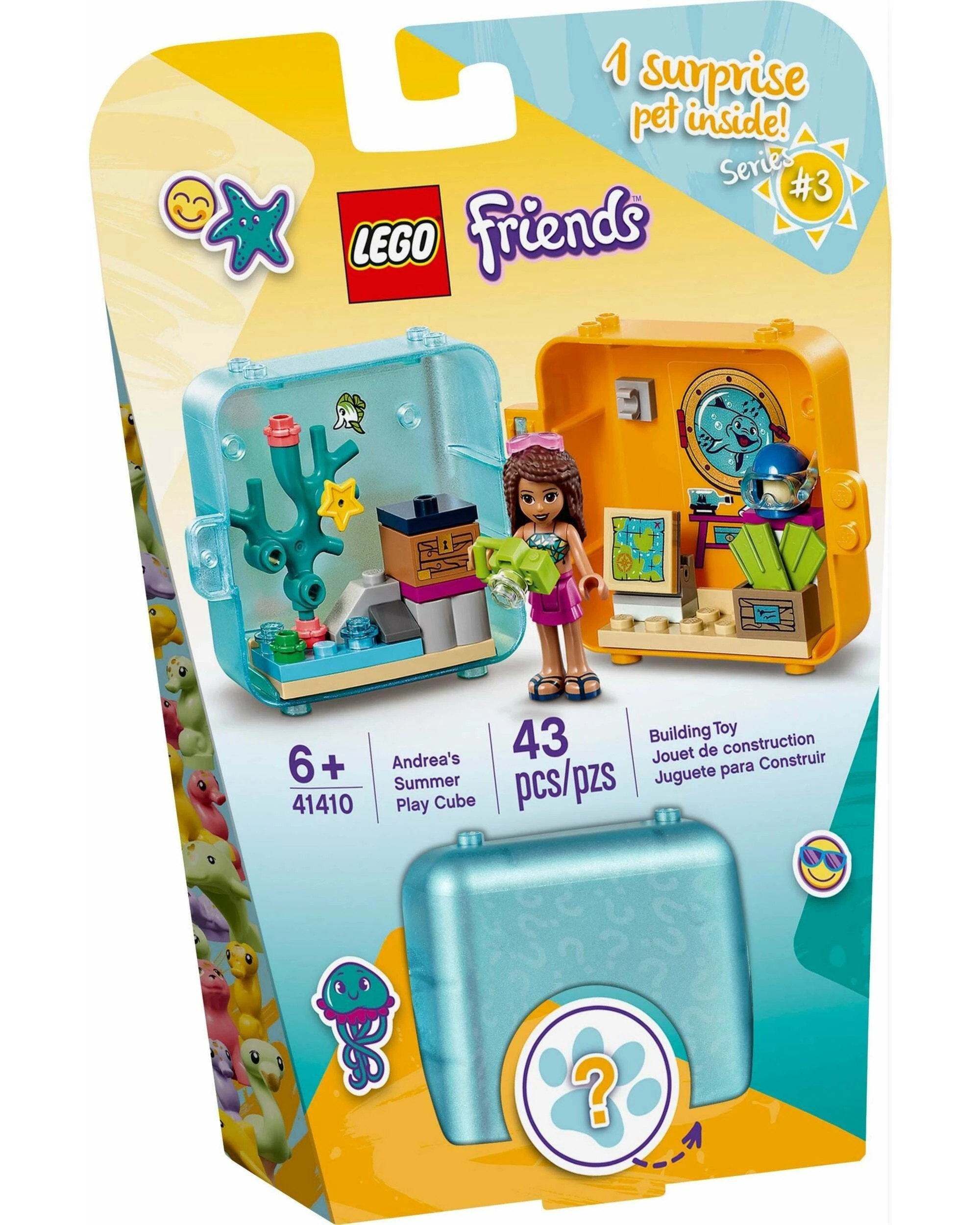 1 LEGO 41410 Andrea's Summer Play Cube: Portable Marine Fun, 1 of 5