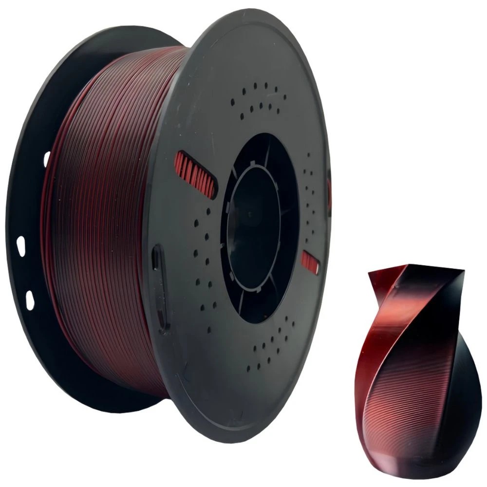 1 Keytek PLA Gradient 3D Printer Filament Red/Black, 1 of 1