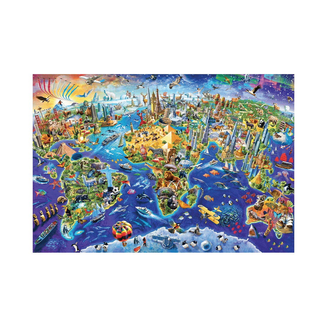 3 Eurographics Puzzles Eurographics Crazy World 2000 Piece Jigsaw Puzzle, 3 of 3