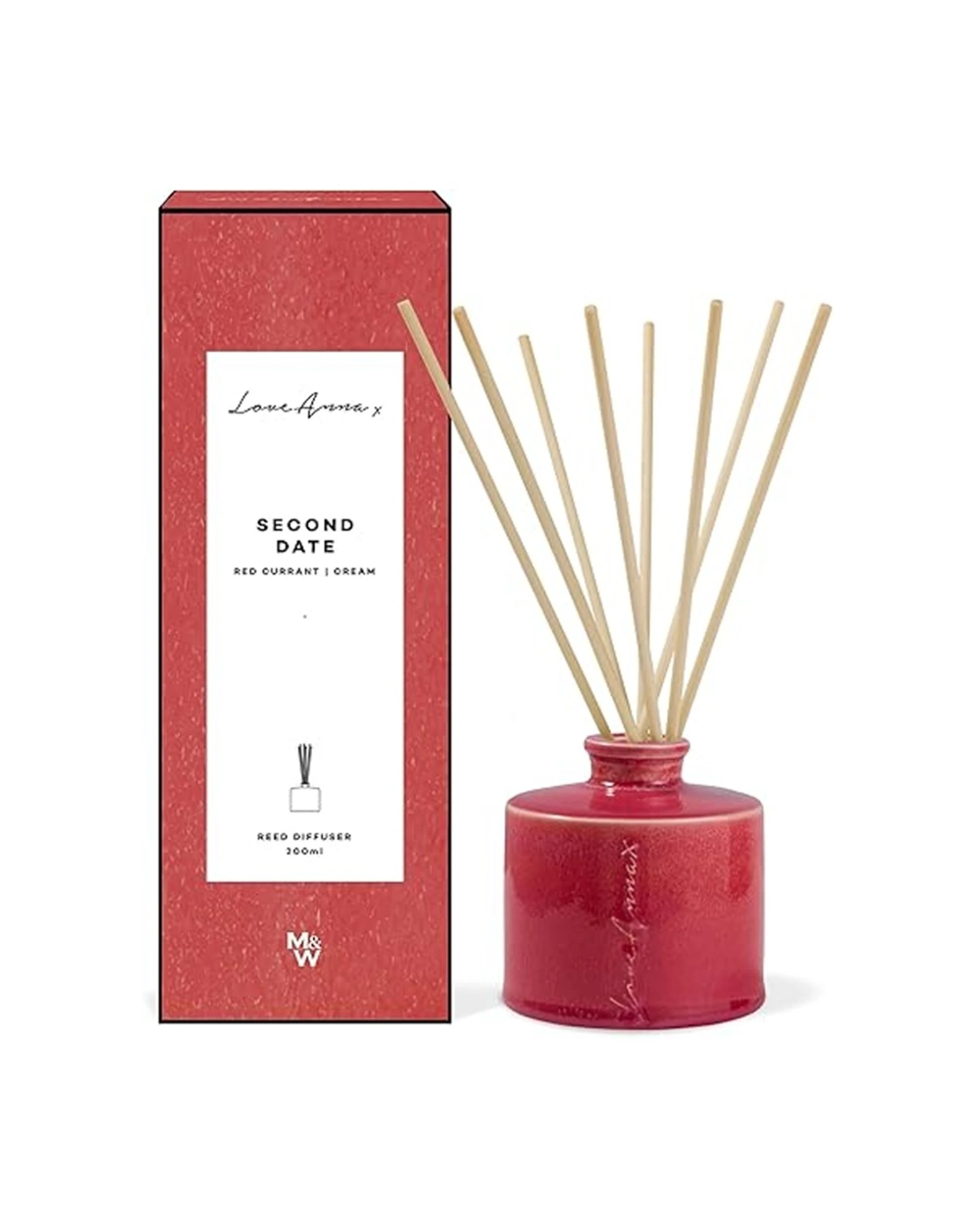 1 Love Anna x Chapters Second Date Reed Diffuser — Red Currant & Cream, 200ml - Red, 1 of 2