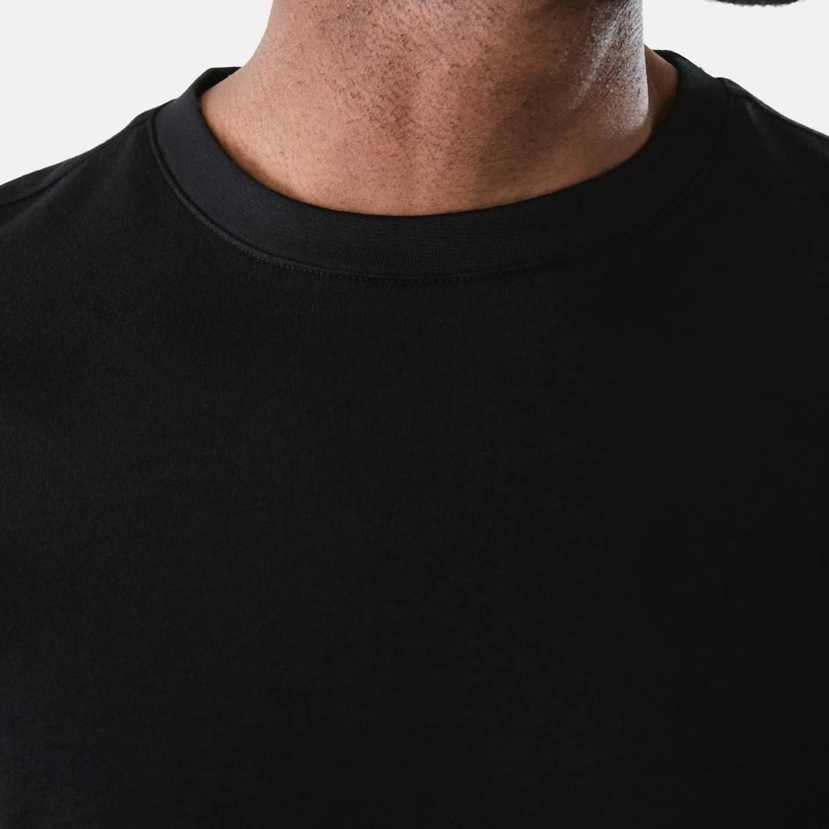 5 Australian Grown Cotton Crew Neck T-shirt BLACK, 5 of 5