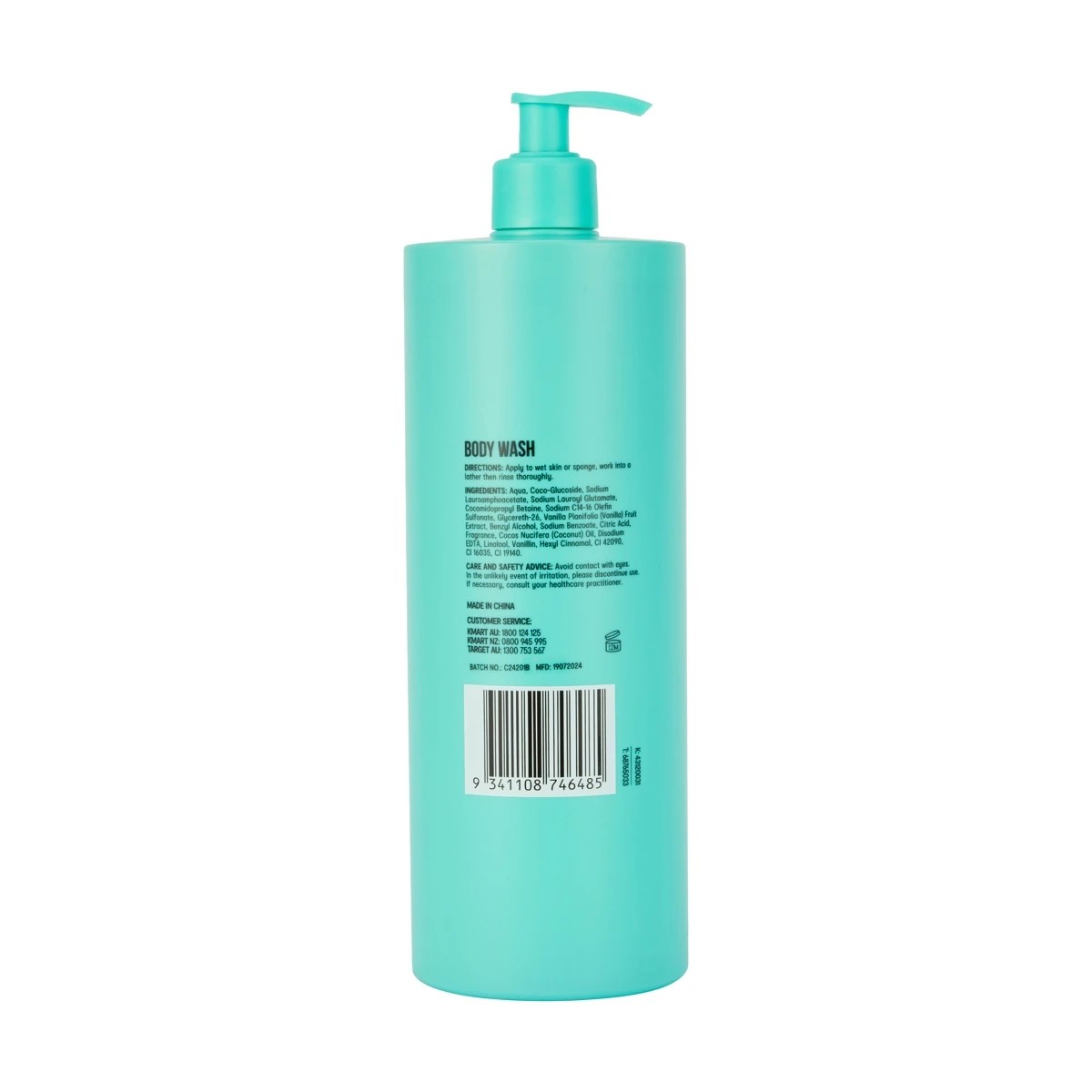 4 Hydrating & Softening Body Wash 1L - Coconut & Vanilla, 4 of 4