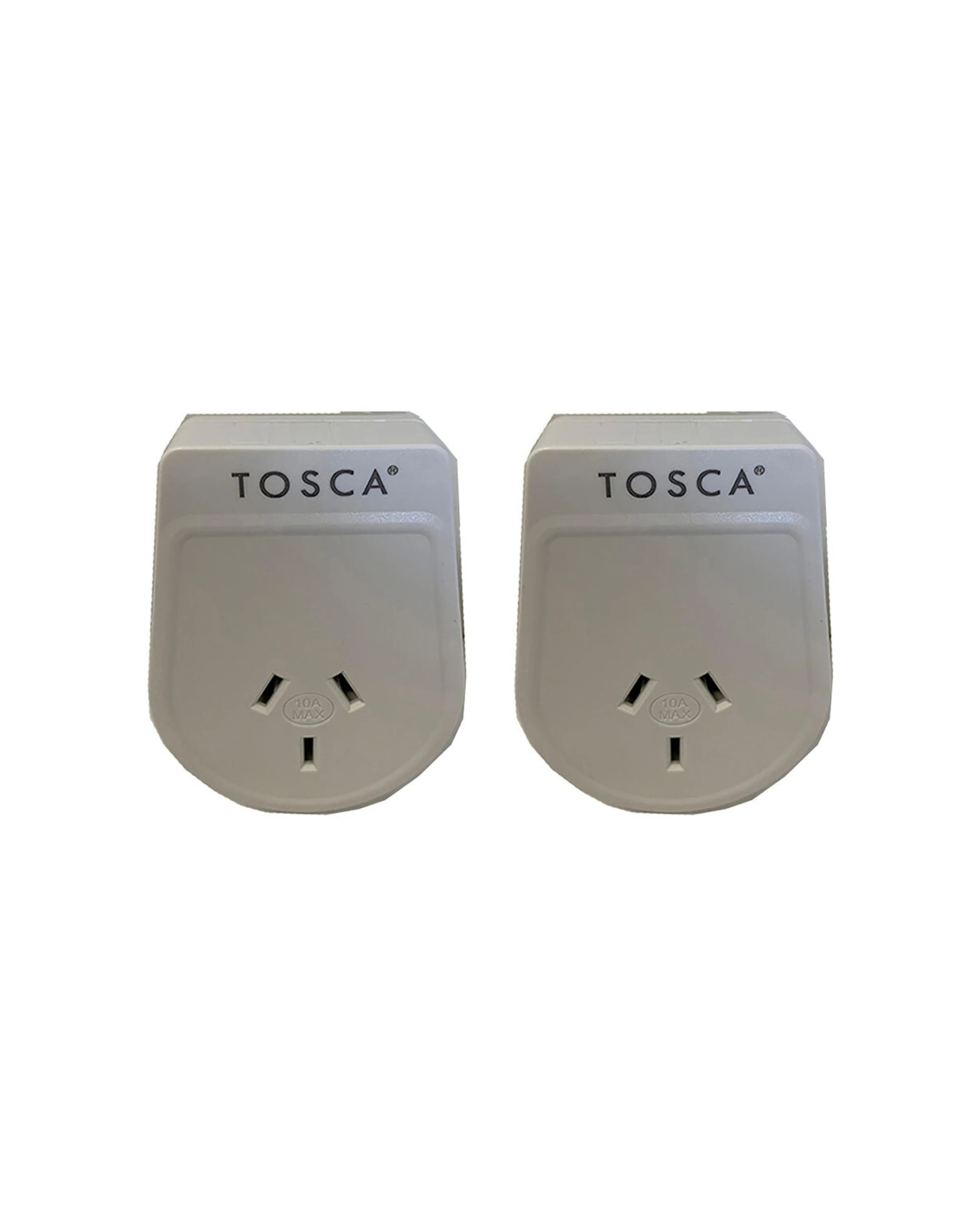 1 Tosca 2Pk Ob Travel Power Adapter Converter Plug - South Africa - White, 1 of 3