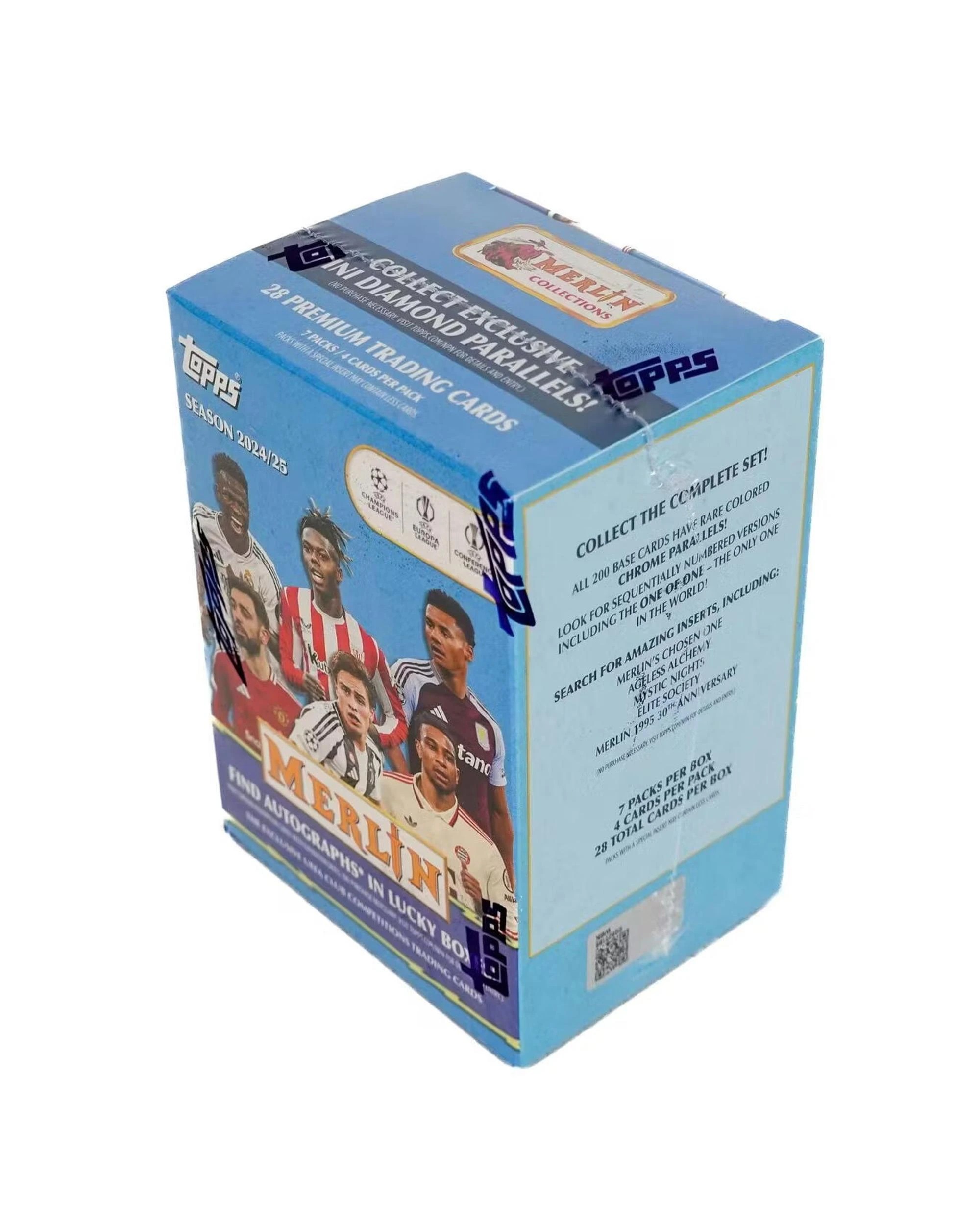 3 Topps 2024/2025 Chrome Merlin UEFA Club Competitions Soccer Blaster Box, 3 of 10