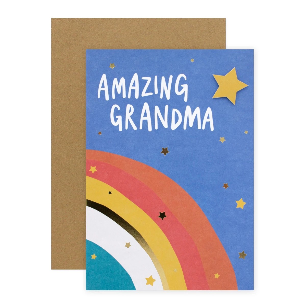 1 Connections from Hallmark Birthday Card For Grandma - Rainbow & Stars, 1 of 2
