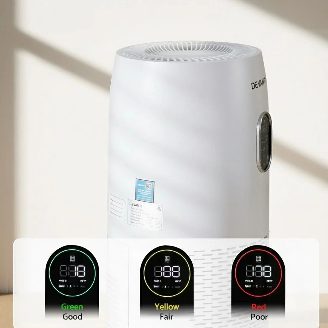 7 Devanti Air Purifier 4-Layer HEPA Filter - Multi, 7 of 8