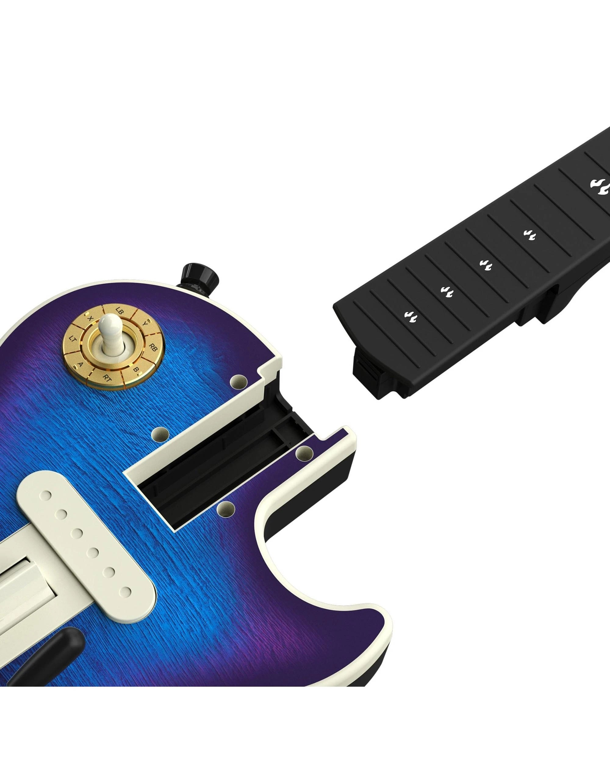 3 Gibson Les Paul Blueberry Burst Pro Edition Guitar Controller - Xbox - Blue, 3 of 7