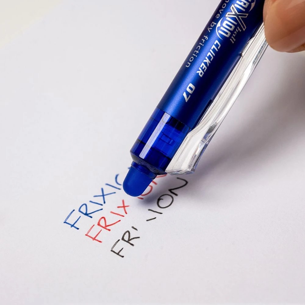 6 PILOT FriXion Clicker Erasable Gel Pen 0.7mm Blue 4 Pack, 6 of 9