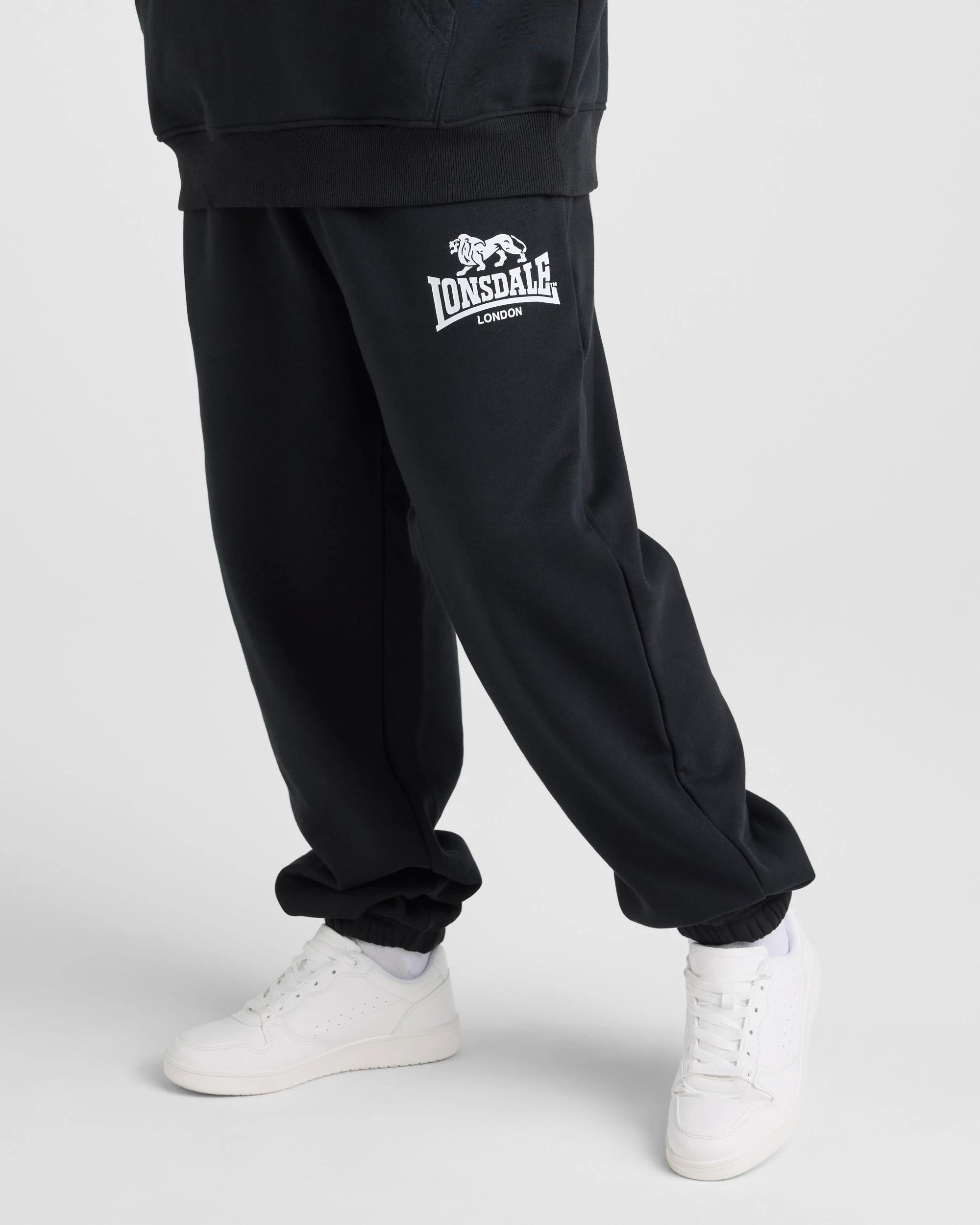 1 Lonsdale London Plus Sport Trackpants BLACK, 1 of 5